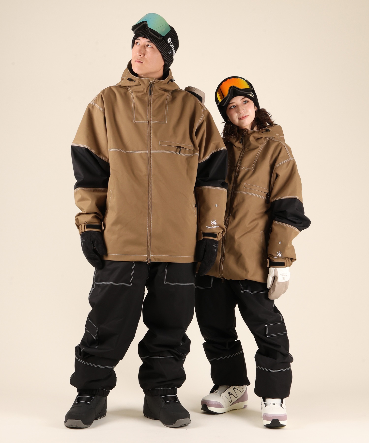 THREE WEATHER スリーウェザー SNOW PANTS パンツ スノーボード ウェア ユニセックス ムラサキスポーツ 25-26モデル MM J12 【2526】(BLK-XS)