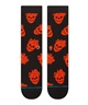 STANCE スタンス ソックス 靴下 STRANGE LOVE コラボモデル FALLIN IN SKULL CREW A545A25FAL#BLK(BLACK-L)