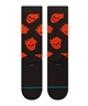 STANCE スタンス ソックス 靴下 STRANGE LOVE コラボモデル FALLIN IN SKULL CREW A545A25FAL#BLK(BLACK-L)
