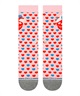 STANCE スタンス ソックス 靴下 STRANGE LOVE コラボモデル HEARTED CREW A545A25HEA#PNK(PINK-M)