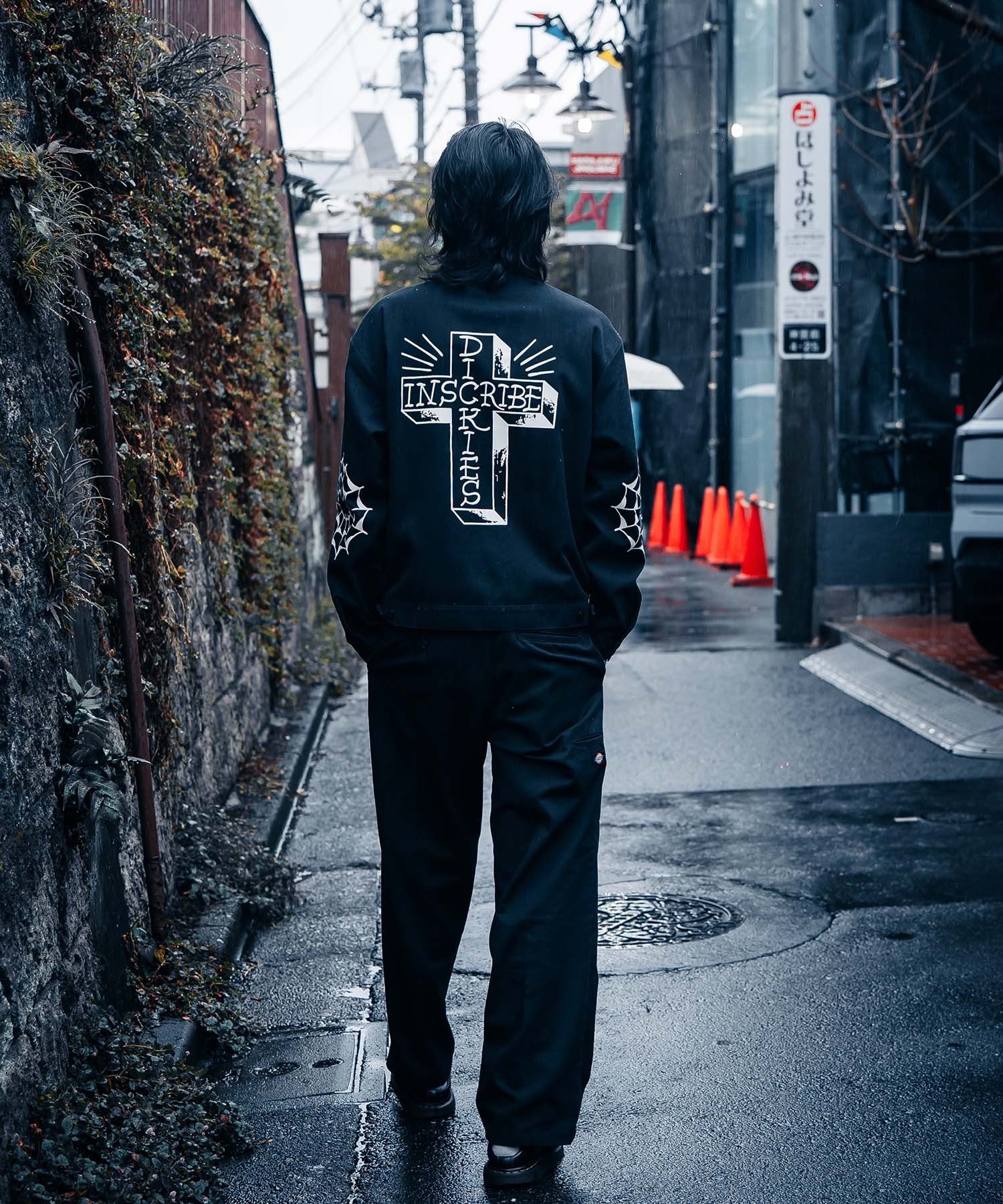 Dickies ディッキーズ ジャケット メンズ INSCRIBE TATTOO コラボモデル MS X INS CROSS PRINT JK 81560400(0003-M)