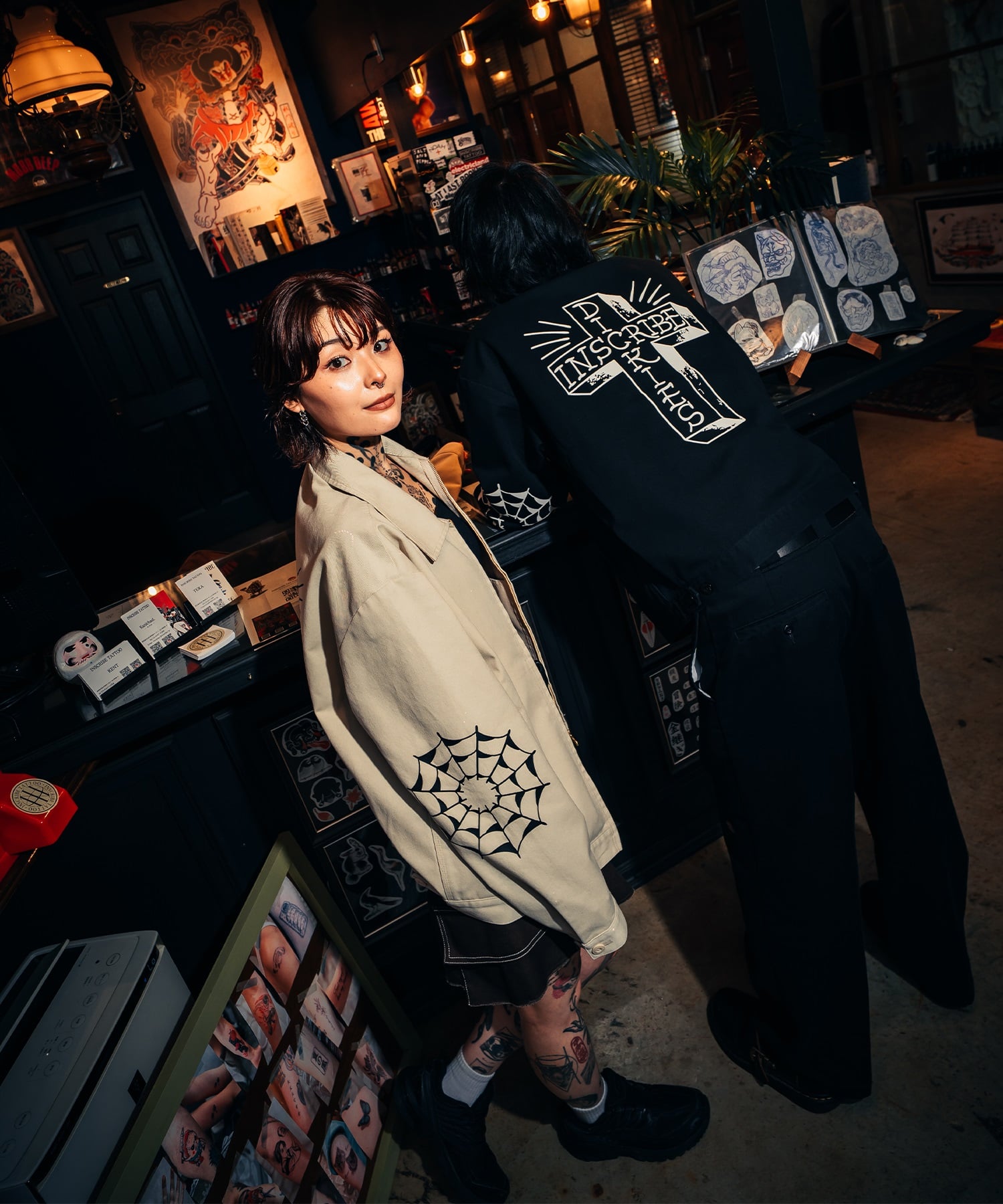 Dickies ディッキーズ ジャケット メンズ INSCRIBE TATTOO コラボモデル MS X INS CROSS PRINT JK 81560400(0003-M)