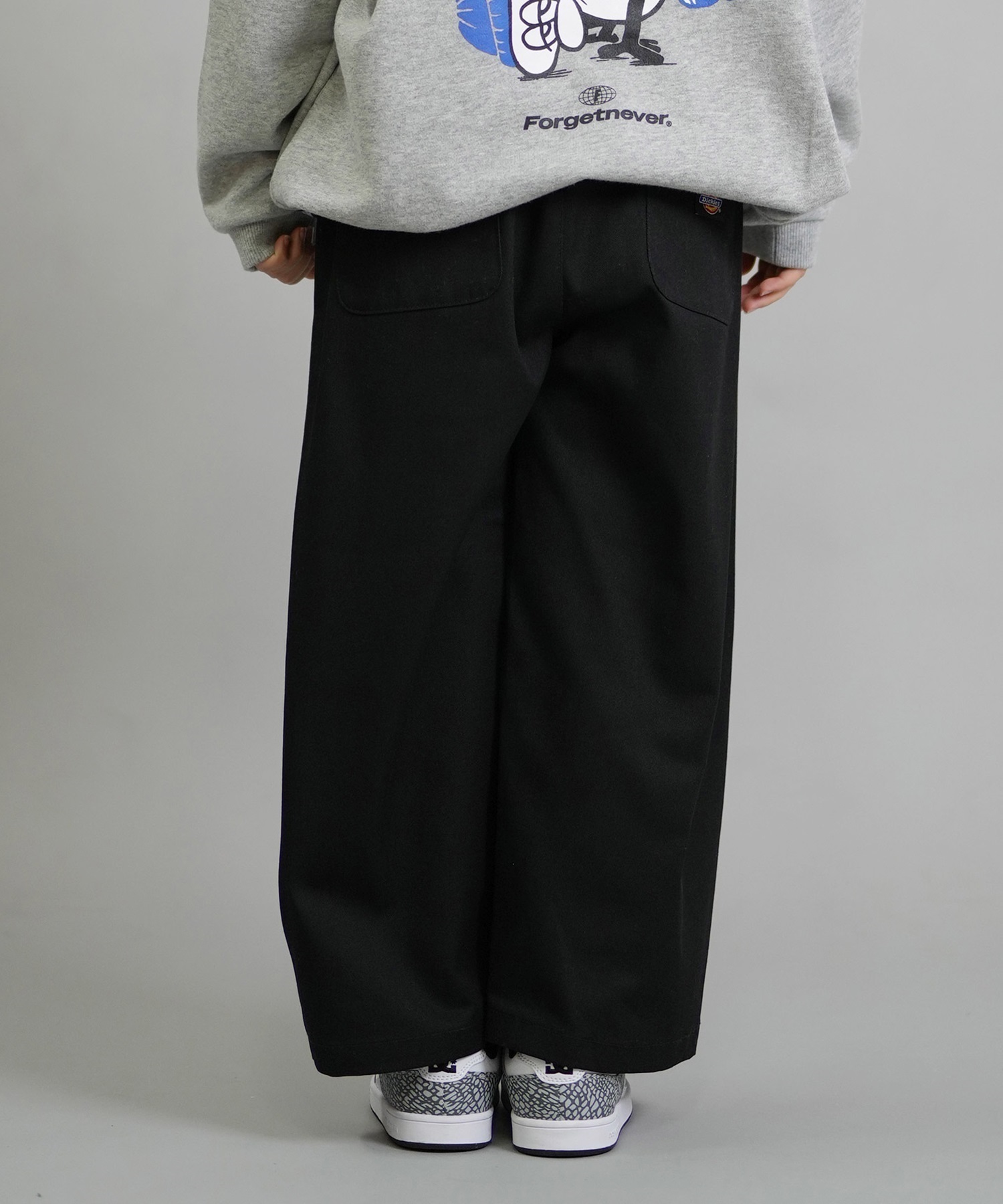 Dickies ディッキーズ ロングパンツ キッズ ジュニア ロンパン イージーバルーンパンツ 253K40M201 ムラサキスポーツ限定(BK-130cm)