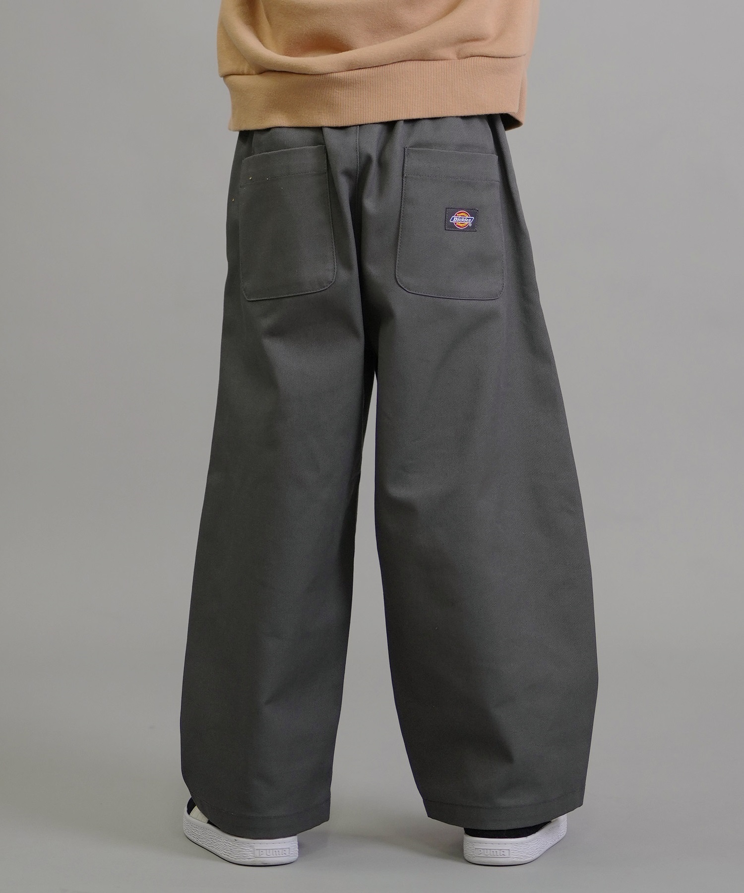 Dickies ディッキーズ ロングパンツ キッズ ジュニア ロンパン イージーバルーンパンツ 253K40M201 ムラサキスポーツ限定(BK-130cm)