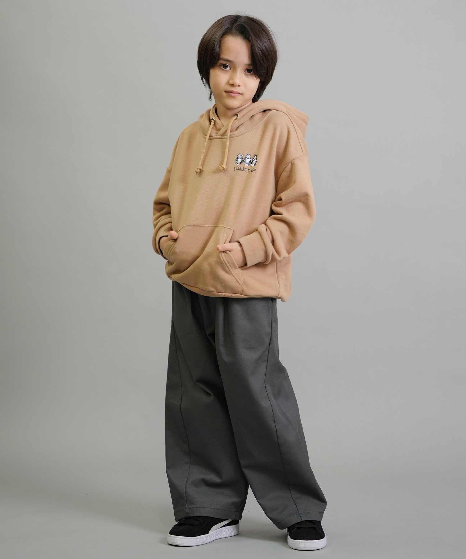 Dickies ディッキーズ ロングパンツ キッズ ジュニア ロンパン イージーバルーンパンツ 253K40M201 ムラサキスポーツ限定(BK-130cm)