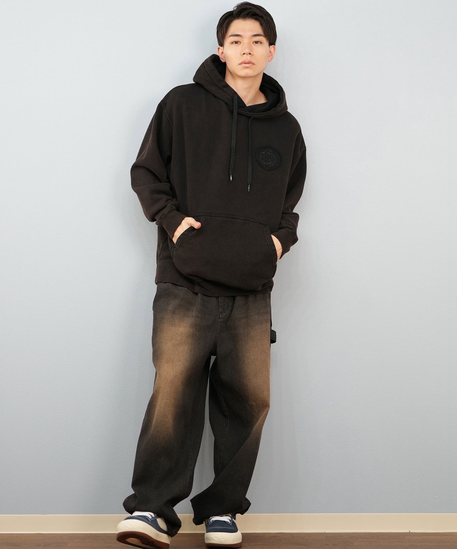 DC ディーシー プルオーバー パーカー メンズ バックプリント 25 HIDDEN PH パーカー DPO254038(BKB-M)