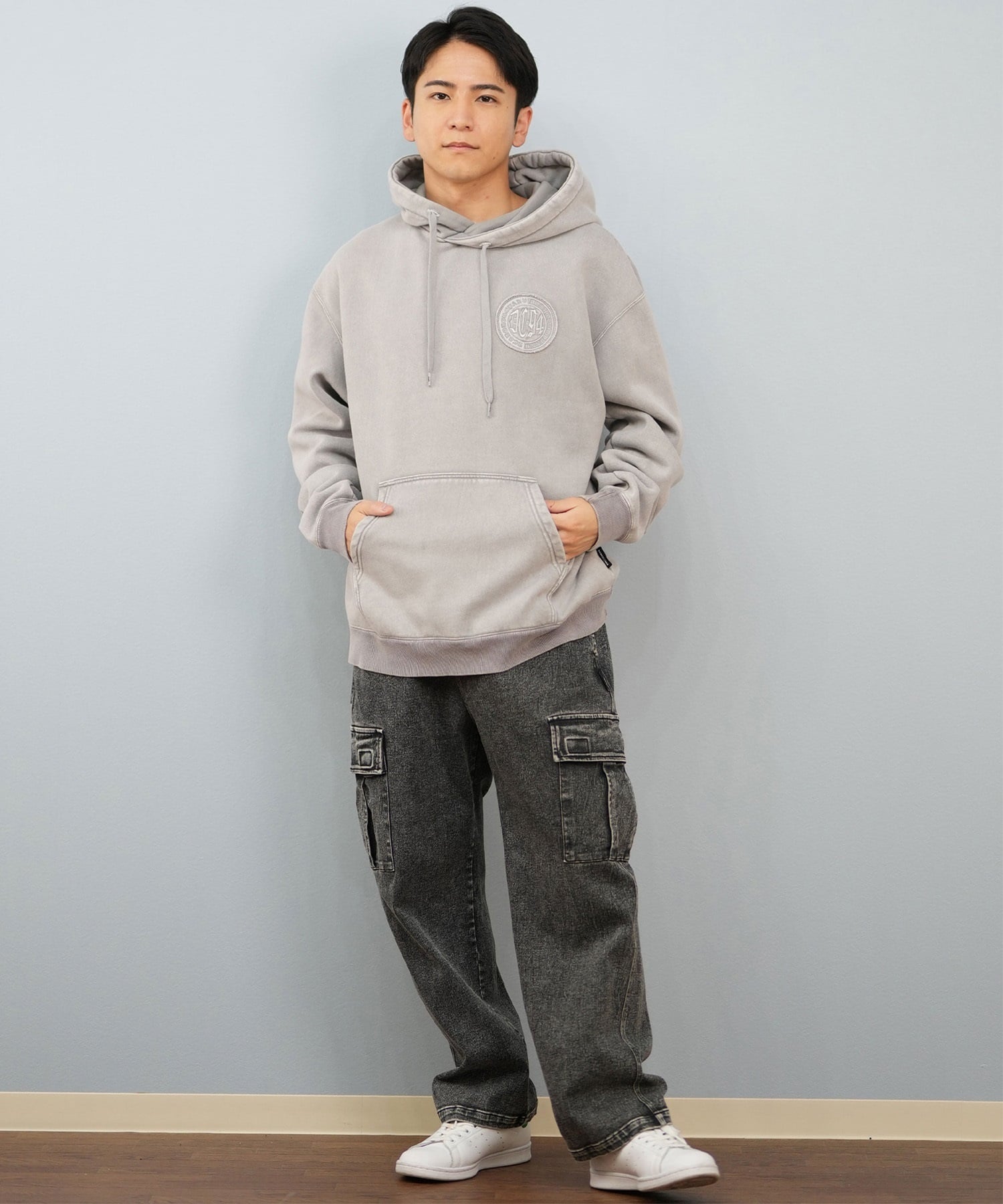 DC ディーシー プルオーバー パーカー メンズ バックプリント 25 HIDDEN PH パーカー DPO254038(BKB-M)