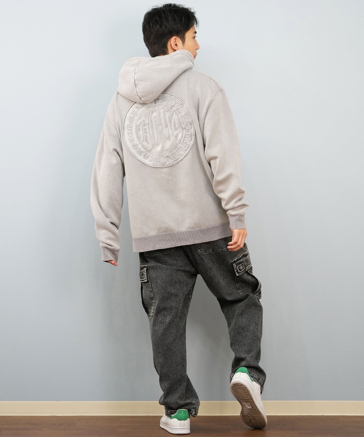 DC ディーシー プルオーバー パーカー メンズ バックプリント 25 HIDDEN PH パーカー DPO254038(BKB-M)