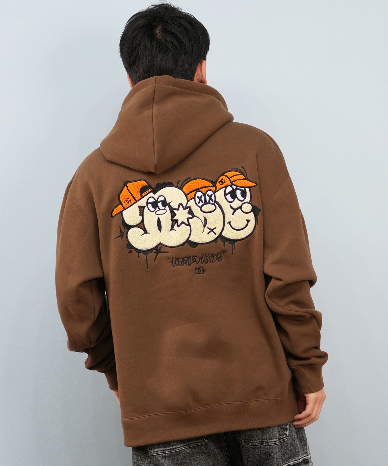 DC ディーシー プルオーバー パーカー メンズ バックプリント 25 SK CREW PH パーカー DPO254041(BLK-M)