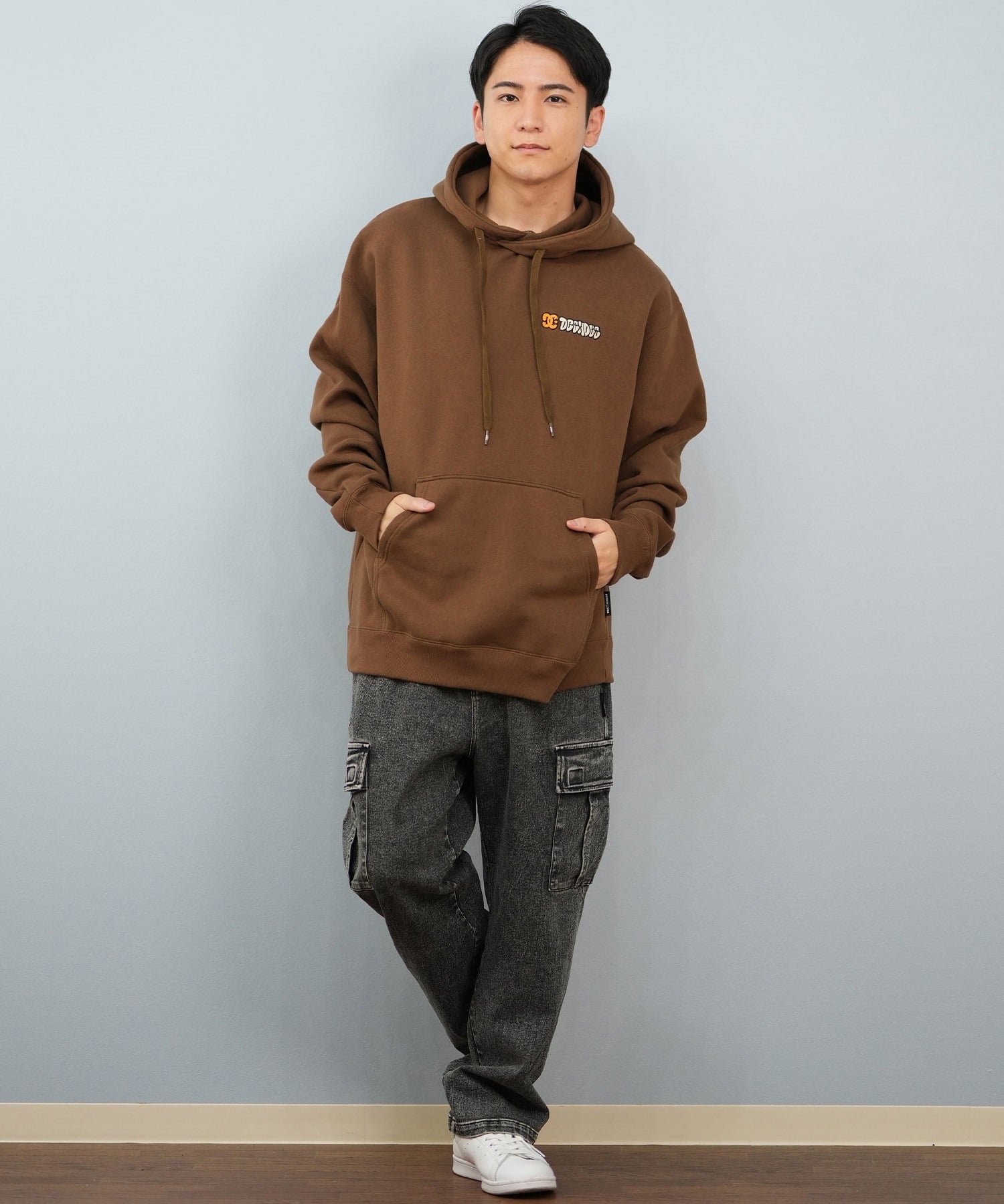 DC ディーシー プルオーバー パーカー メンズ バックプリント 25 SK CREW PH パーカー DPO254041(BLK-M)