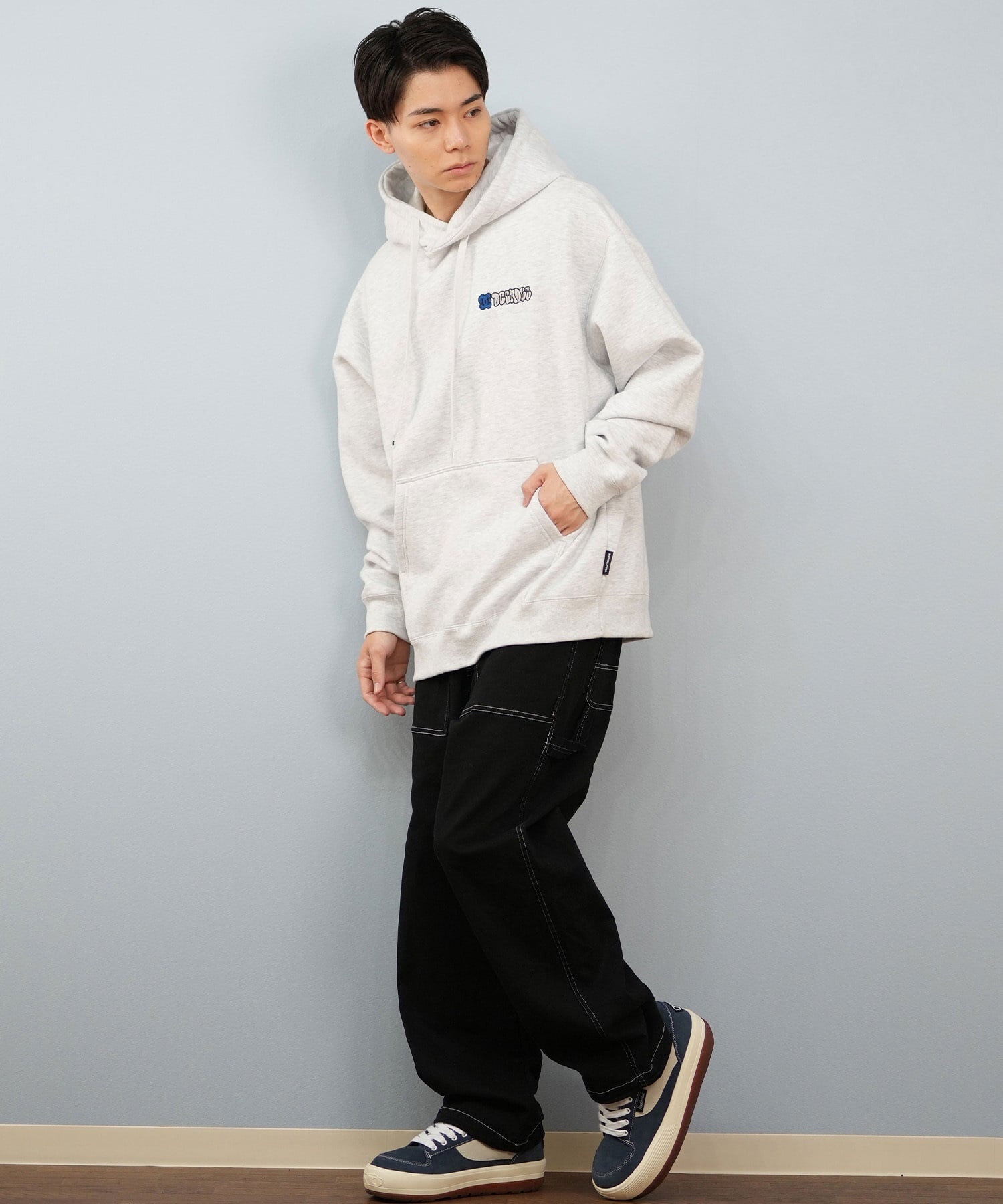 DC ディーシー プルオーバー パーカー メンズ バックプリント 25 SK CREW PH パーカー DPO254041(BLK-M)