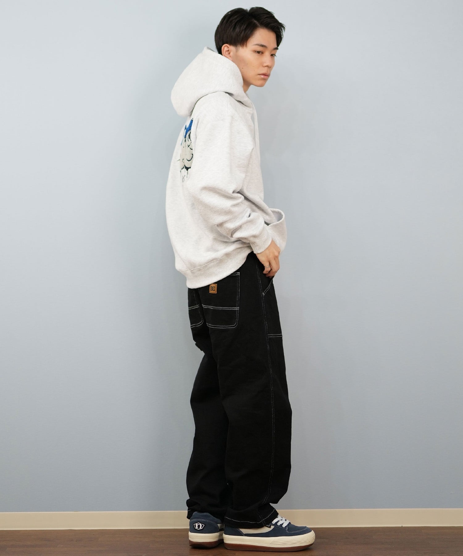 DC ディーシー プルオーバー パーカー メンズ バックプリント 25 SK CREW PH パーカー DPO254041(BLK-M)