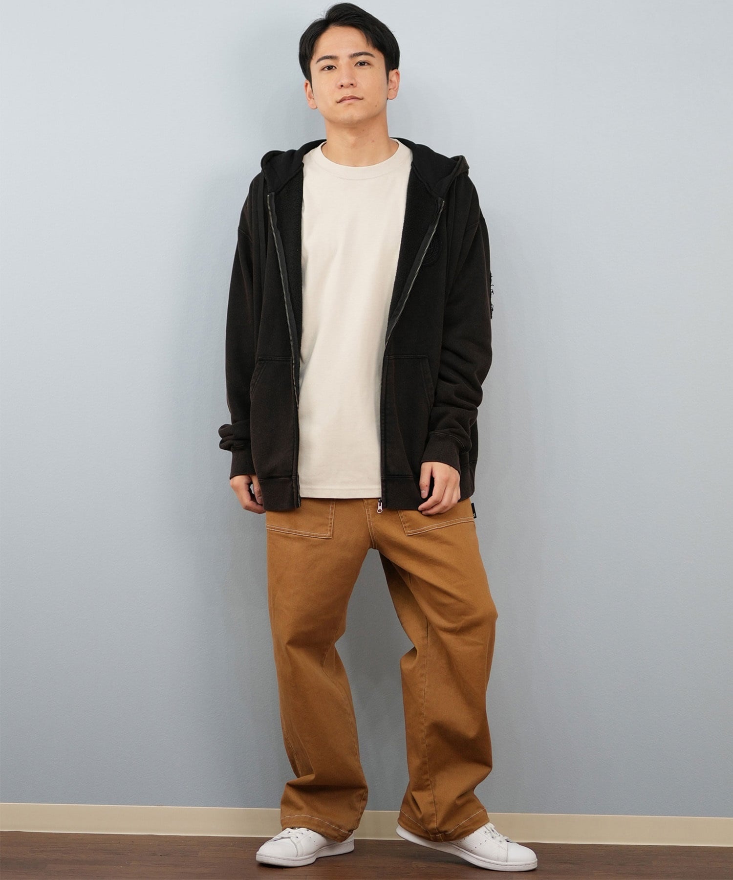 DC ディーシー ジップアップ パーカー メンズ 25 HIDDEN ZH パーカー DZP254037(BKB-M)