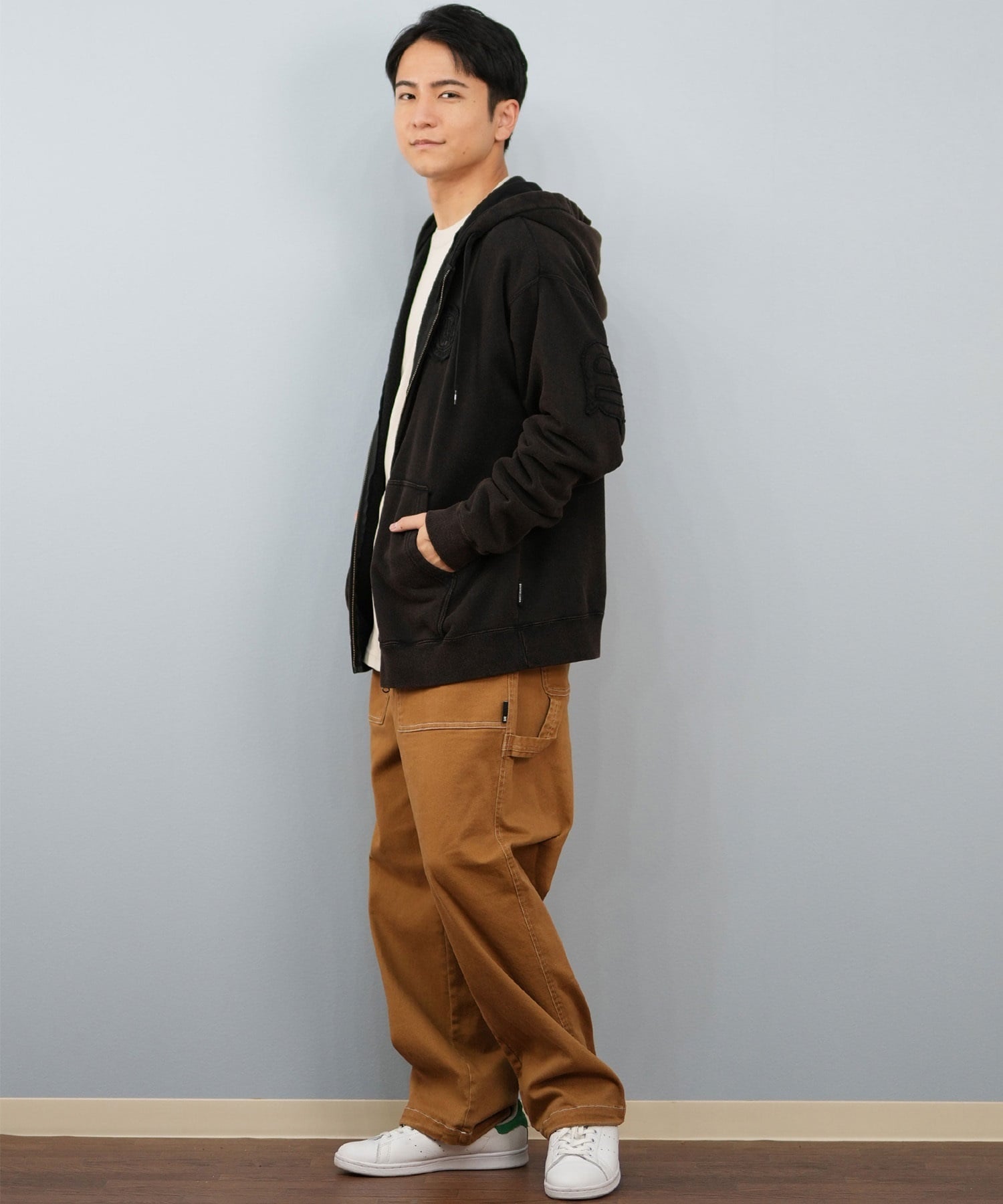 DC ディーシー ジップアップ パーカー メンズ 25 HIDDEN ZH パーカー DZP254037(BKB-M)