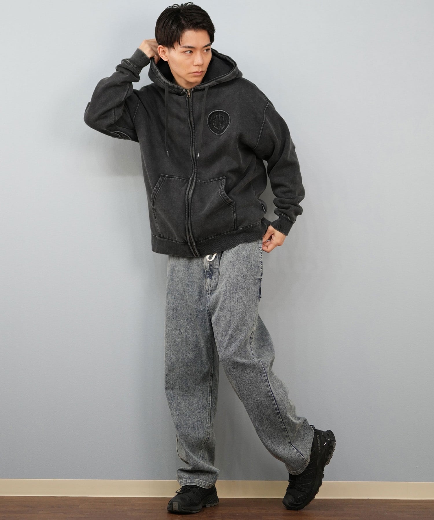 DC ディーシー ジップアップ パーカー メンズ 25 HIDDEN ZH パーカー DZP254037(BKB-M)