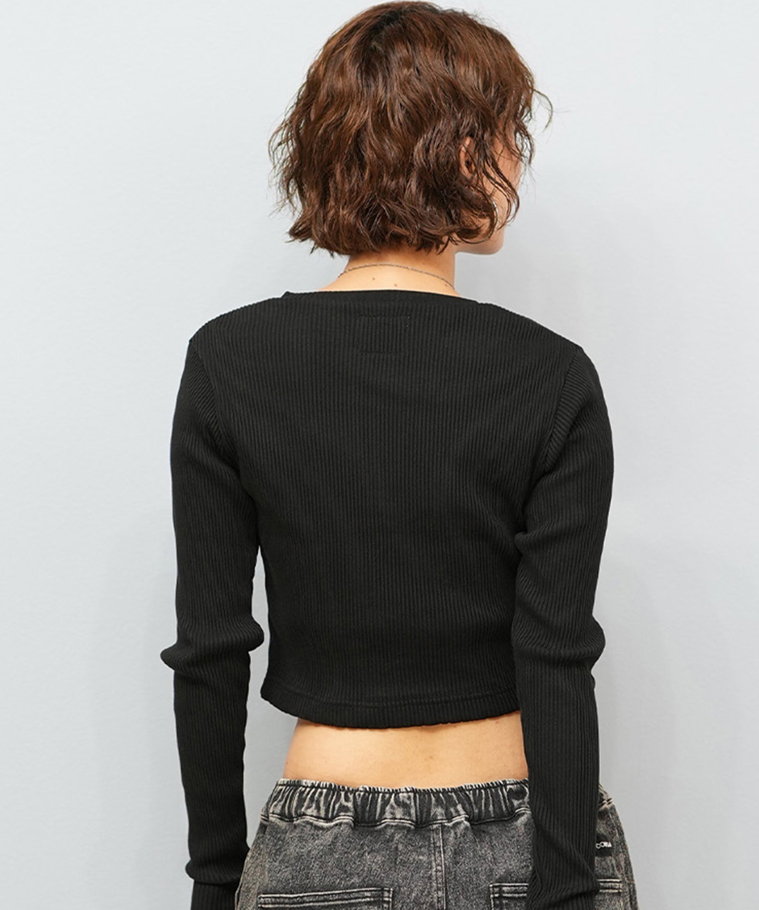 DC ディーシー 長袖 Tシャツ ロンT レディース クロップド丈 ショート丈 ジップアップ TELECO ZIP CARDIGAN LCD254310(BES-M)