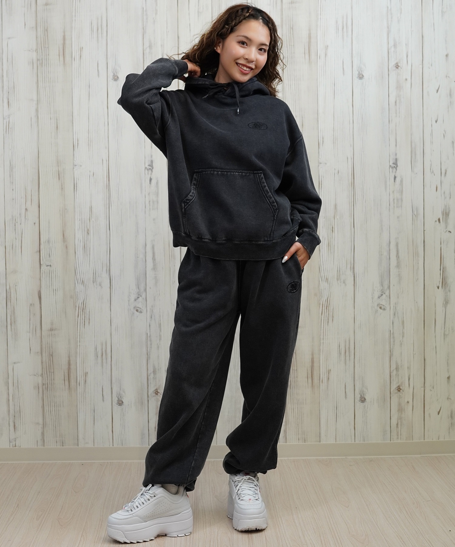 DC ディーシー ロングパンツ レディース スウェット パンツ 裏起毛 ワイド スウェットパンツ LPT254304(BES-M)