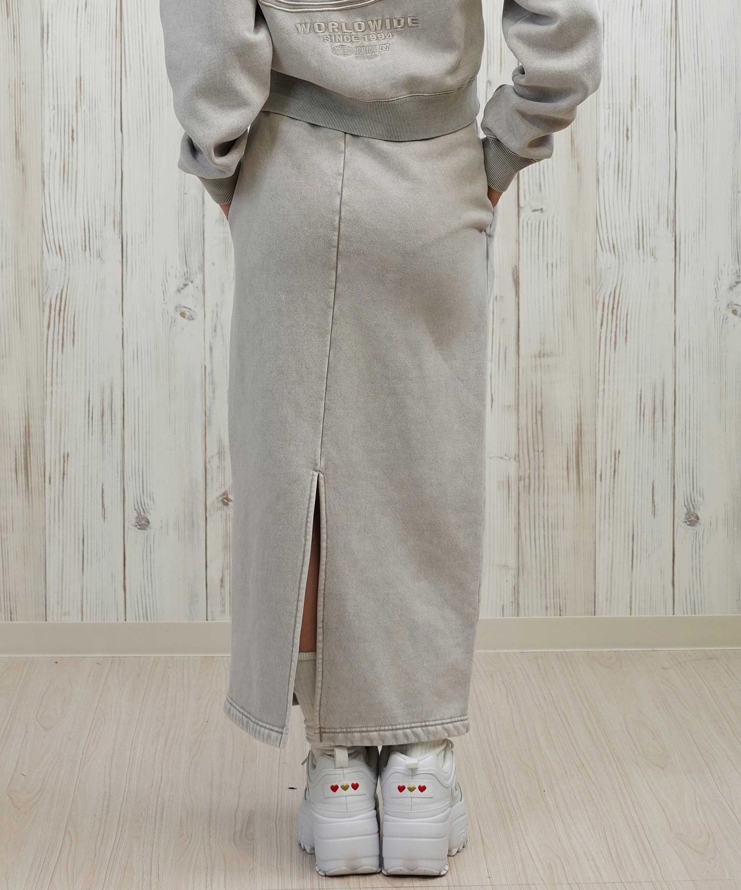 DC ディーシー スカート レディース ロングスカート 裏起毛 スウェットスカート LSK254306(BES-M)