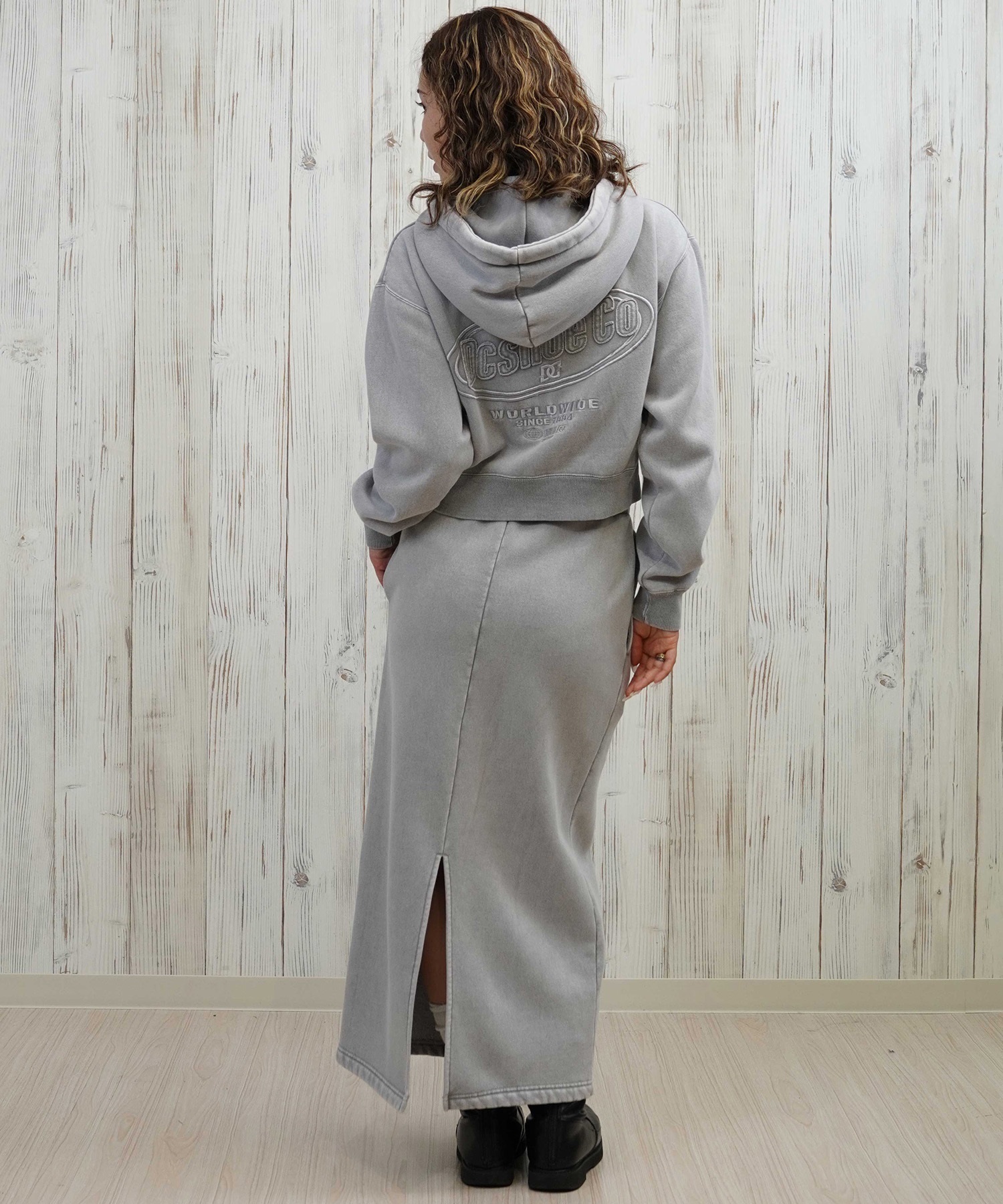 DC ディーシー スカート レディース ロングスカート 裏起毛 スウェットスカート LSK254306(BES-M)