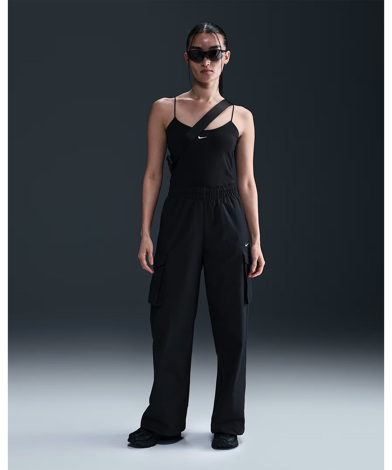 NIKE ナイキ ロングパンツ レディース カーゴ パンツ シンプル ロゴ HM6977-010(010-S)