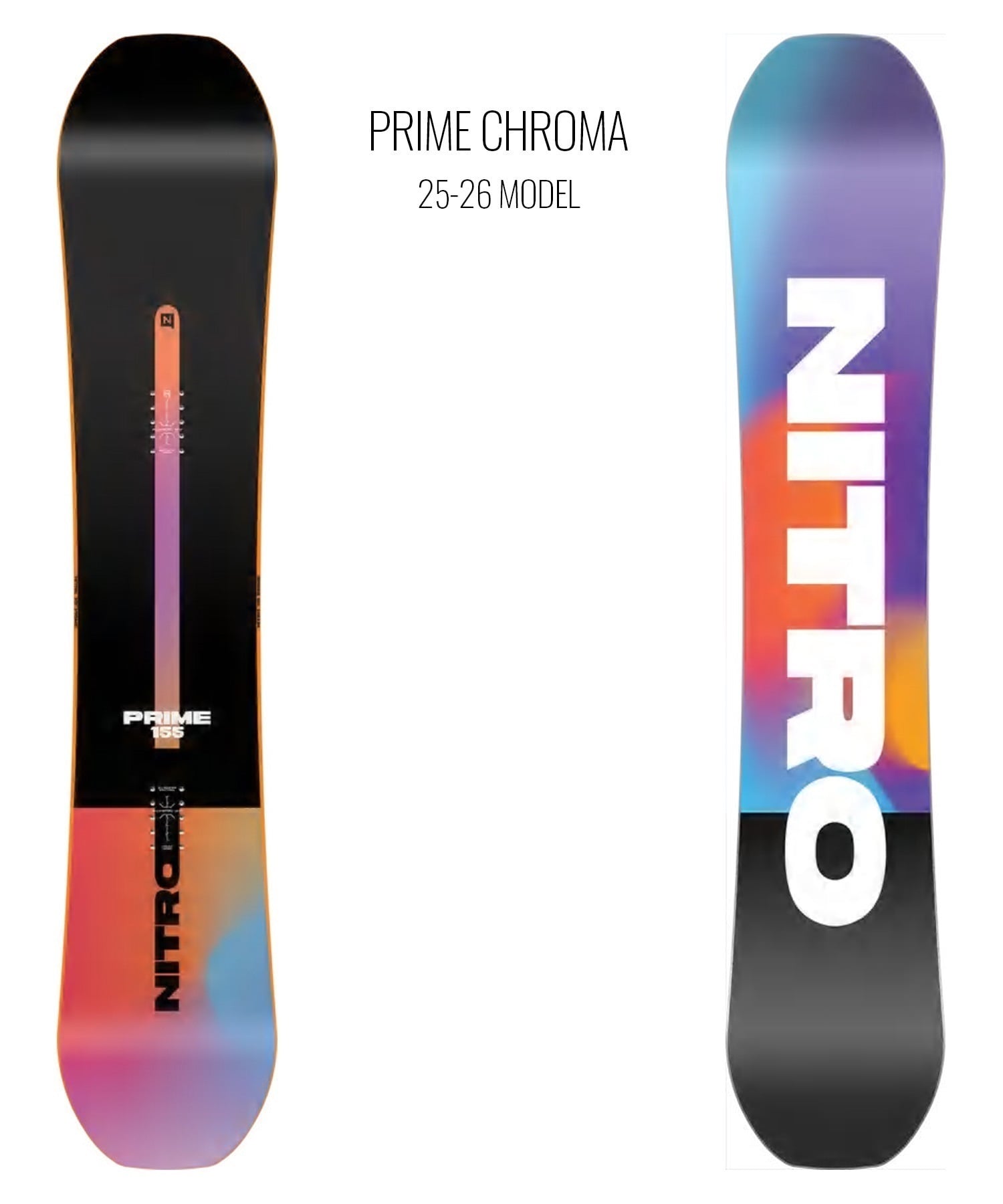 NITRO ナイトロ プライム クロマ スノーボード 板 25-26 MM B7(ONECOLOR-149cm)