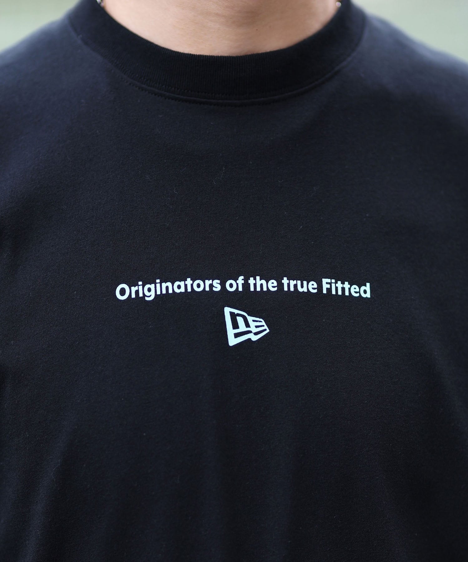 NEW ERA ニューエラ 半袖 Tシャツ メンズ ロゴ バックプリント Circle OOTTF 14410112(BK/BL-M)