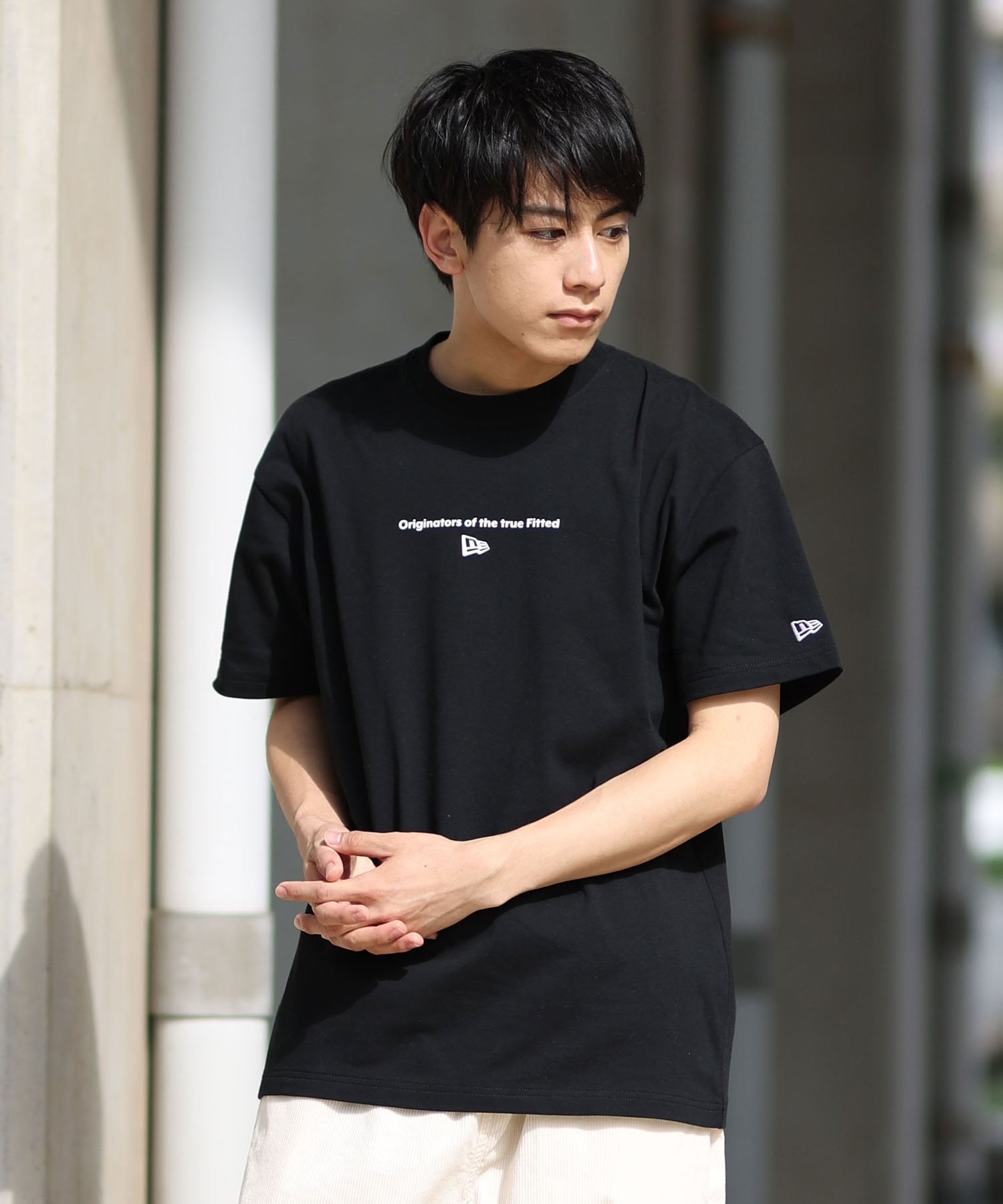 NEW ERA ニューエラ 半袖 Tシャツ メンズ ロゴ バックプリント Circle OOTTF 14410113(BK-M)