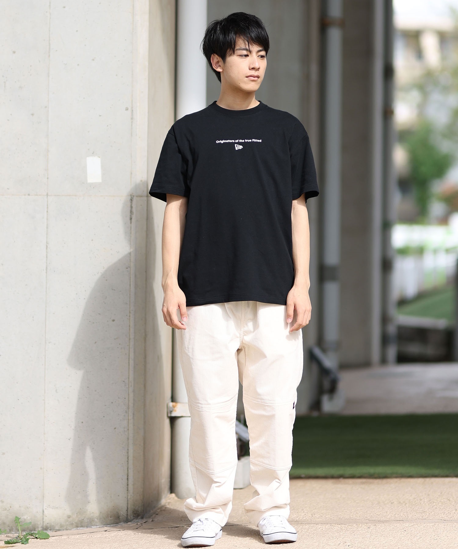 NEW ERA ニューエラ 半袖 Tシャツ メンズ ロゴ バックプリント Circle OOTTF 14410113(BK-M)