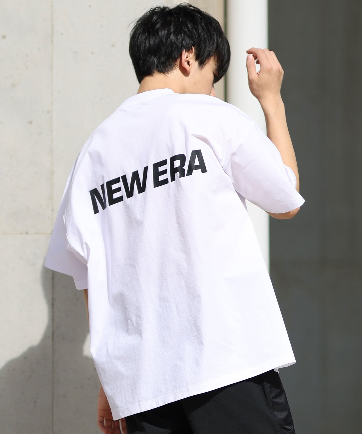 NEW ERA ニューエラ ラッシュガード メンズ 半袖 Tシャツ バックプリント 水陸両用 ユーティリティ UVカット 14391953(WT-M)