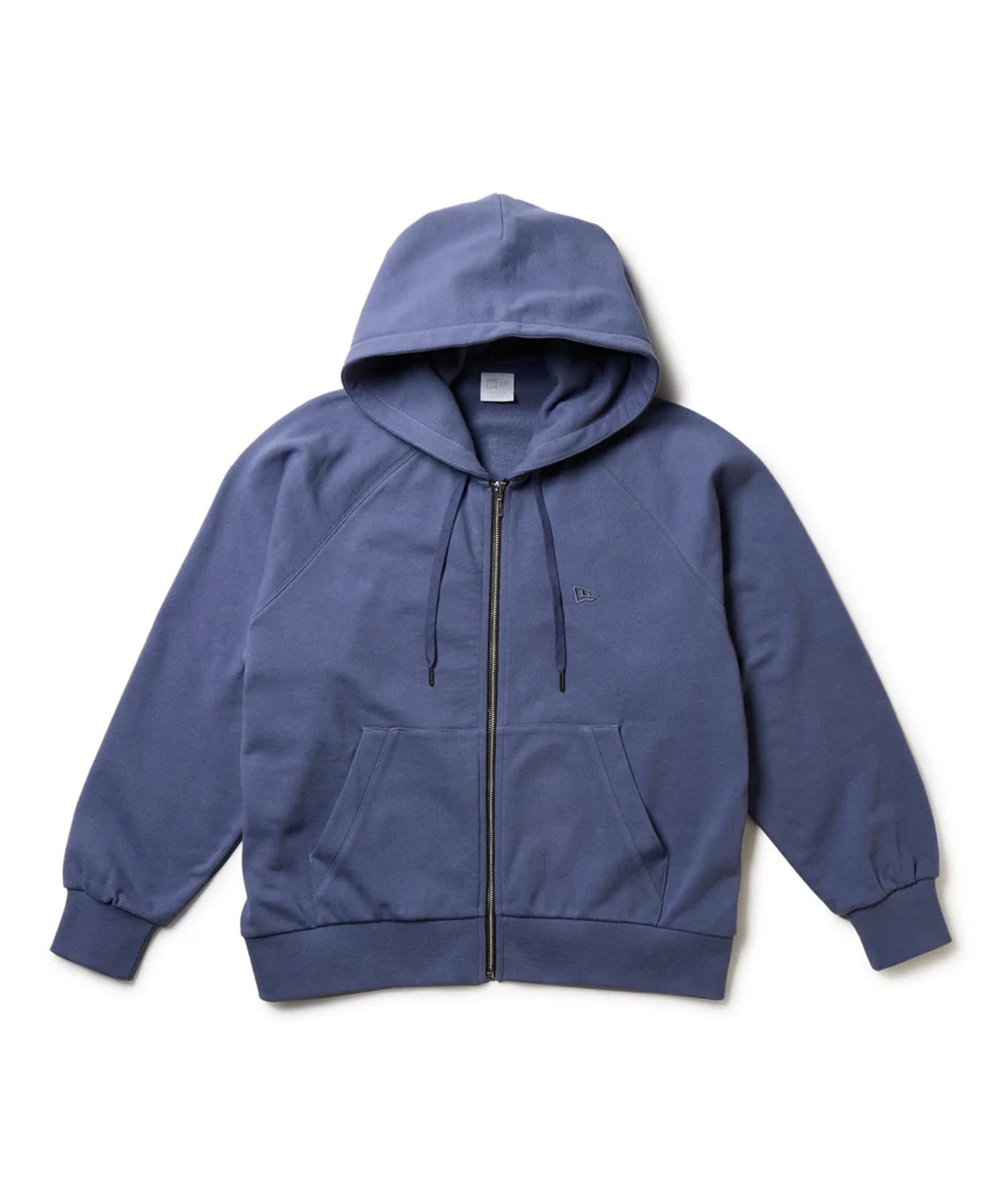 NEW ERA ニューエラ ジップアップ パーカー レディース 裏毛 スウェット フルジップフーディー ガーメントダイ スレート 14674663(SLT-S)