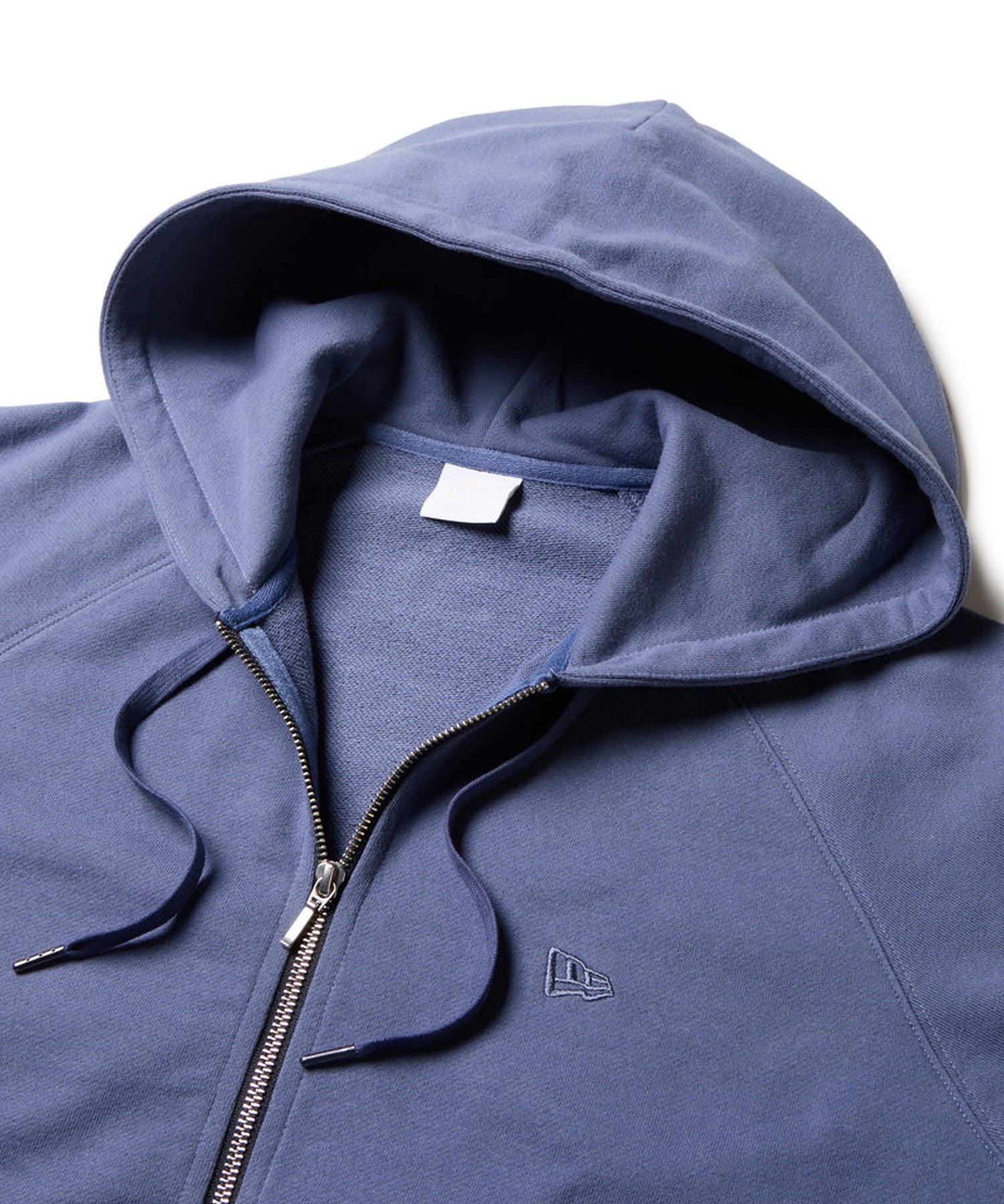 NEW ERA ニューエラ ジップアップ パーカー レディース 裏毛 スウェット フルジップフーディー ガーメントダイ スレート 14674663(SLT-S)