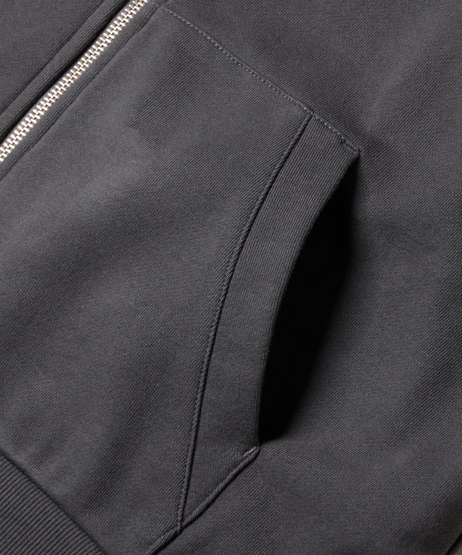 NEW ERA ニューエラ ジップアップ パーカー レディース 裏毛 スウェット フルジップフーディー ガーメントダイ チャコールグレー 14674664(CHA-S)