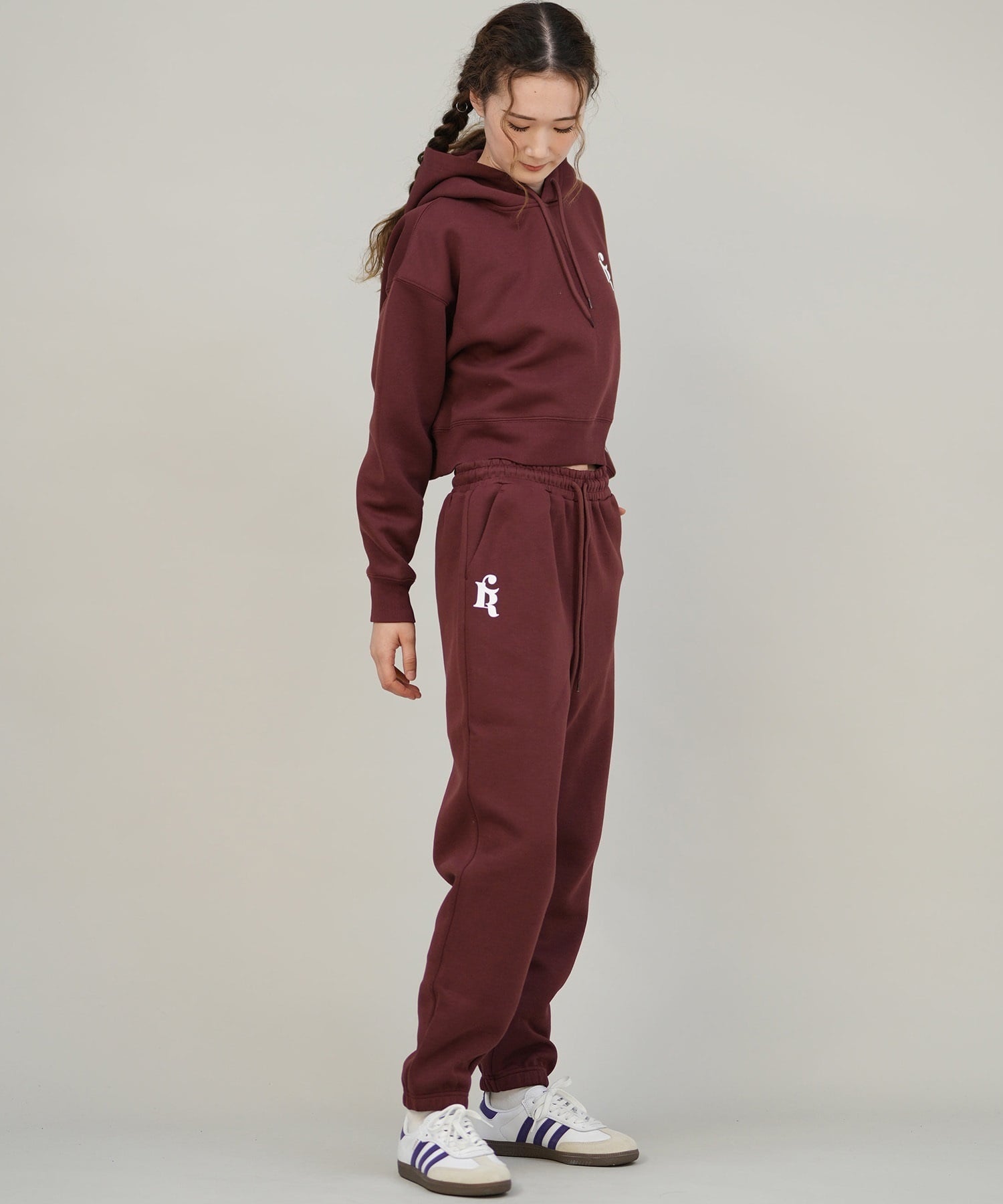 NEW ERA ニューエラ プルオーバー パーカー レディース NEW ERA×CALNAMUR SWEAT SHORT HOODIE 14875704(BRN-S)