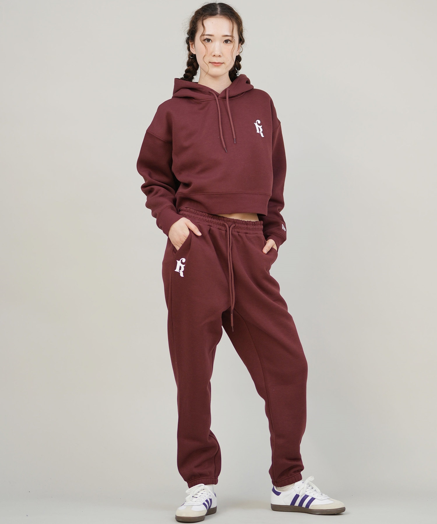 NEW ERA ニューエラ ロングパンツ スウェットパンツ レディース NEW ERA×CALNAMUR 14875702(BRN-S)