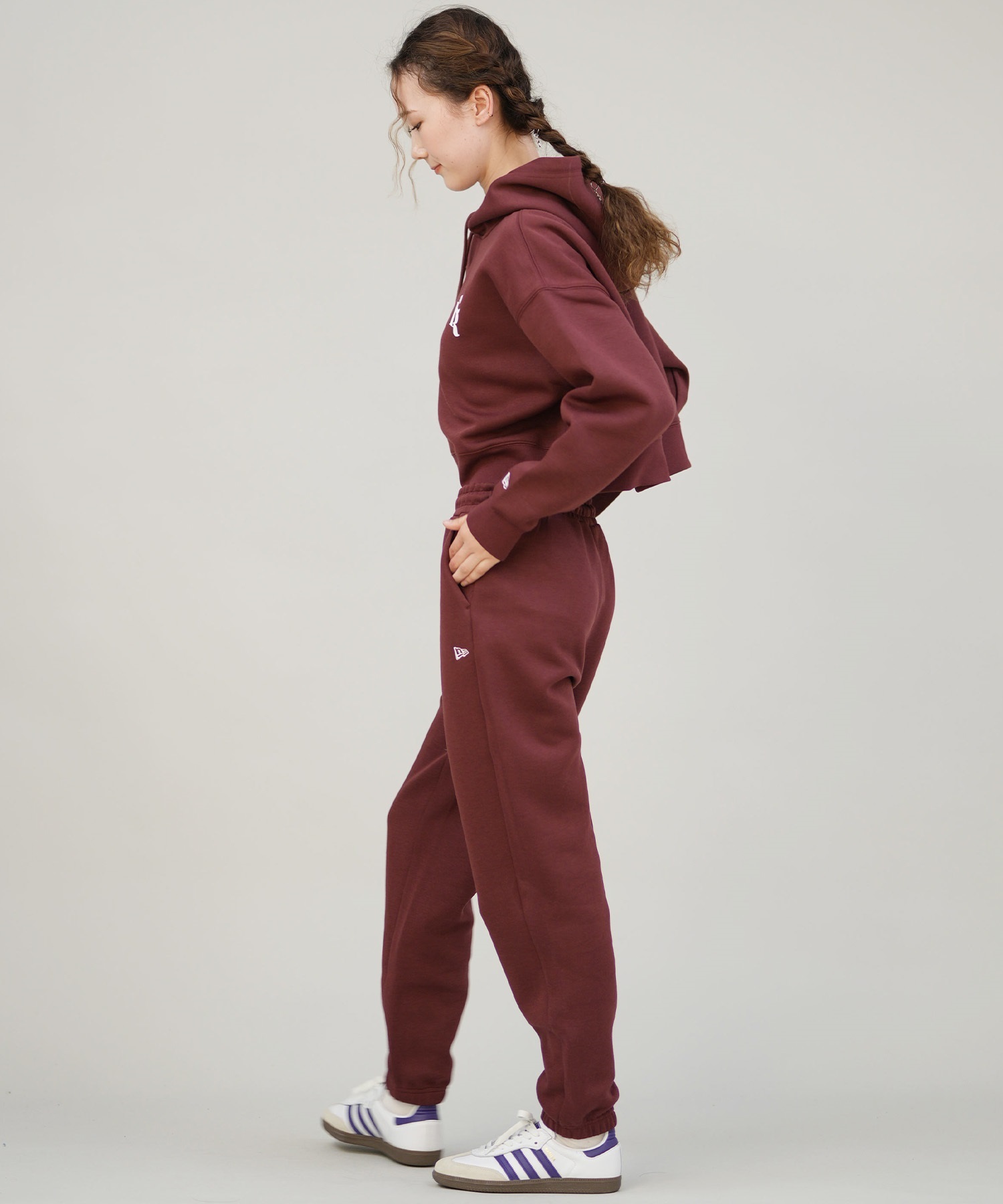 NEW ERA ニューエラ ロングパンツ スウェットパンツ レディース NEW ERA×CALNAMUR 14875702(BRN-S)