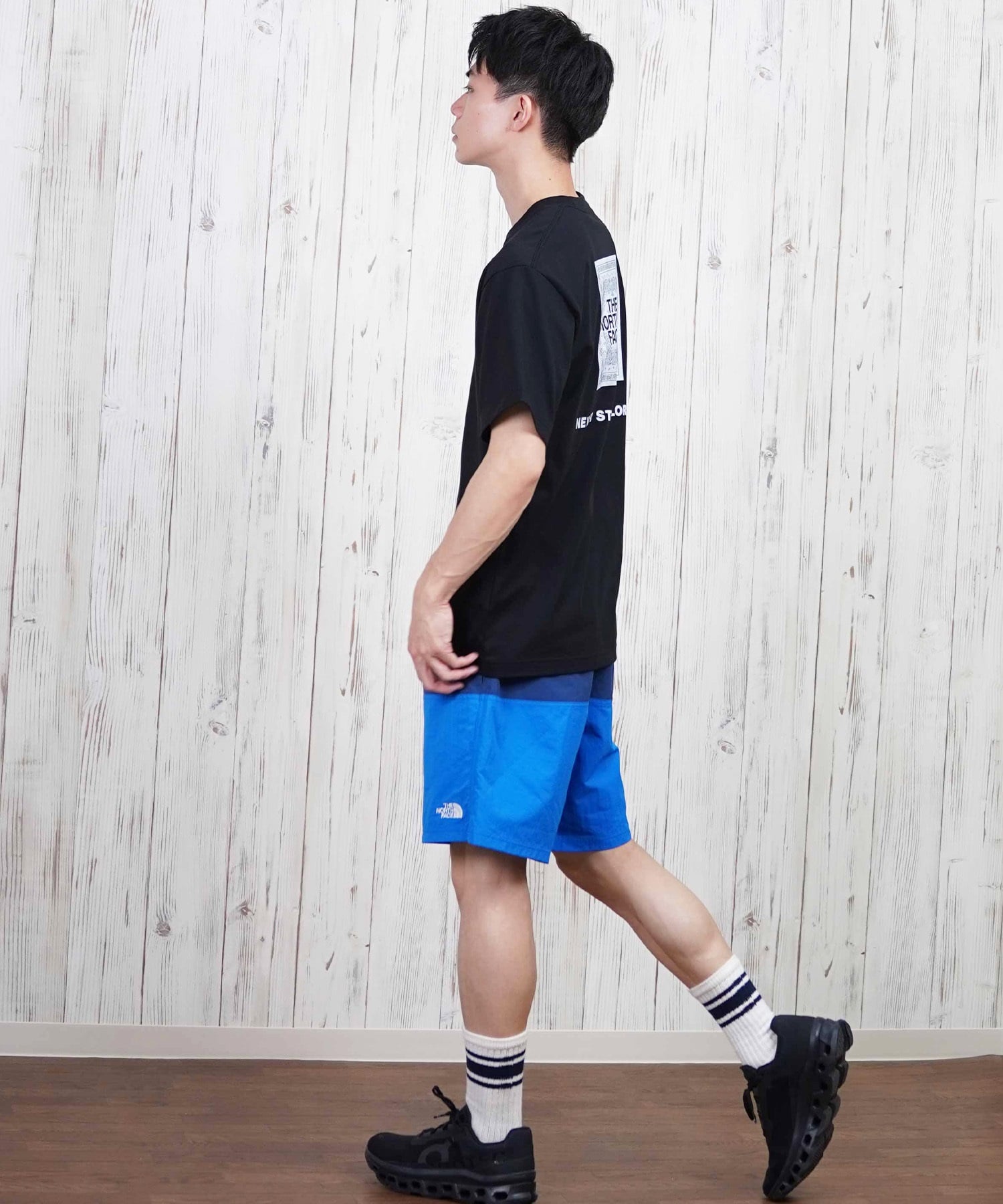 THE NORTH FACE ザ・ノース・フェイス 半袖 Tシャツ メンズ ショートスリーブバンダナスクエアロゴティー NT32446(W2-S)