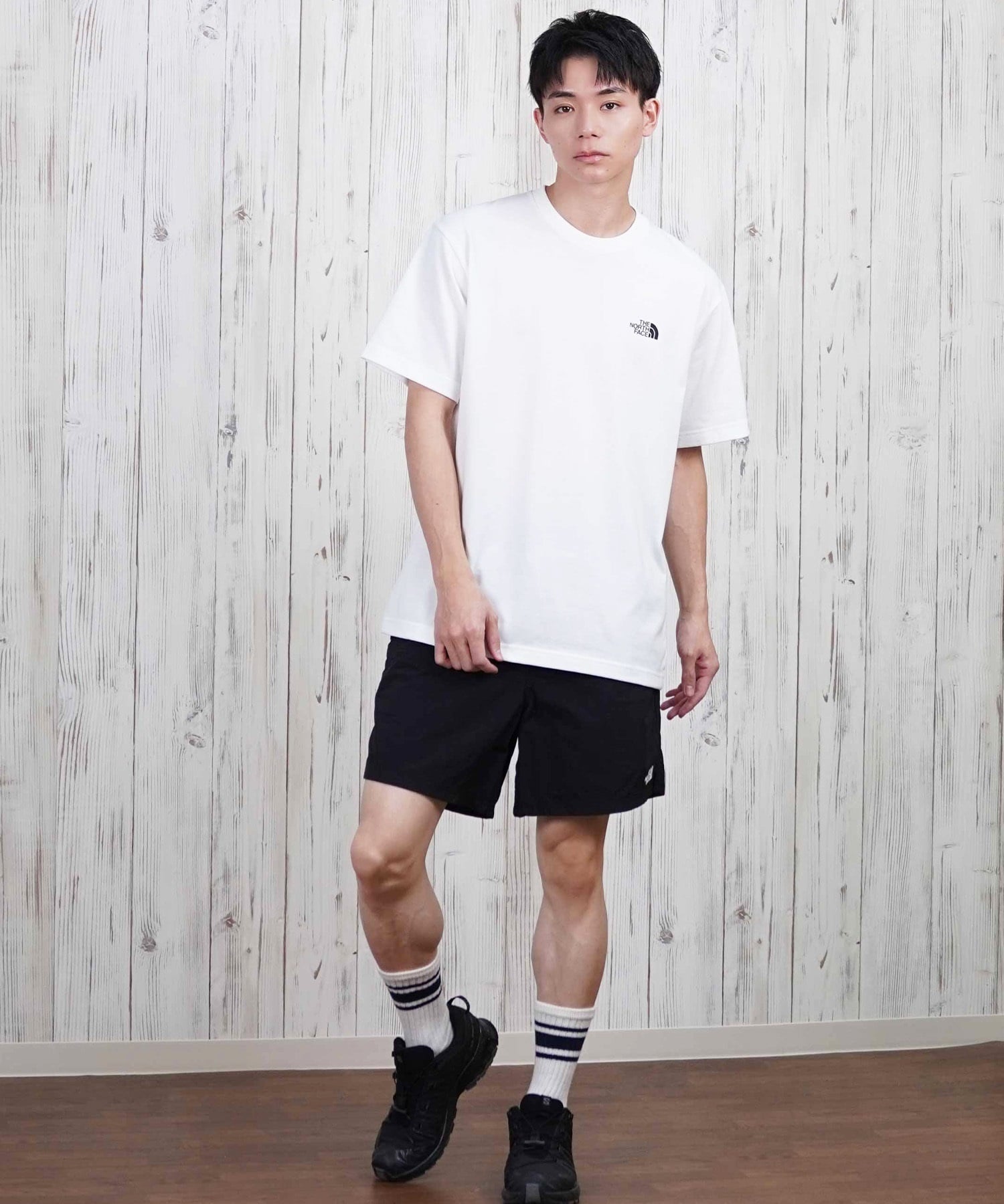 THE NORTH FACE ザ・ノース・フェイス 半袖 Tシャツ メンズ ショートスリーブバックスクエアーロゴティー NT32447(W2-S)