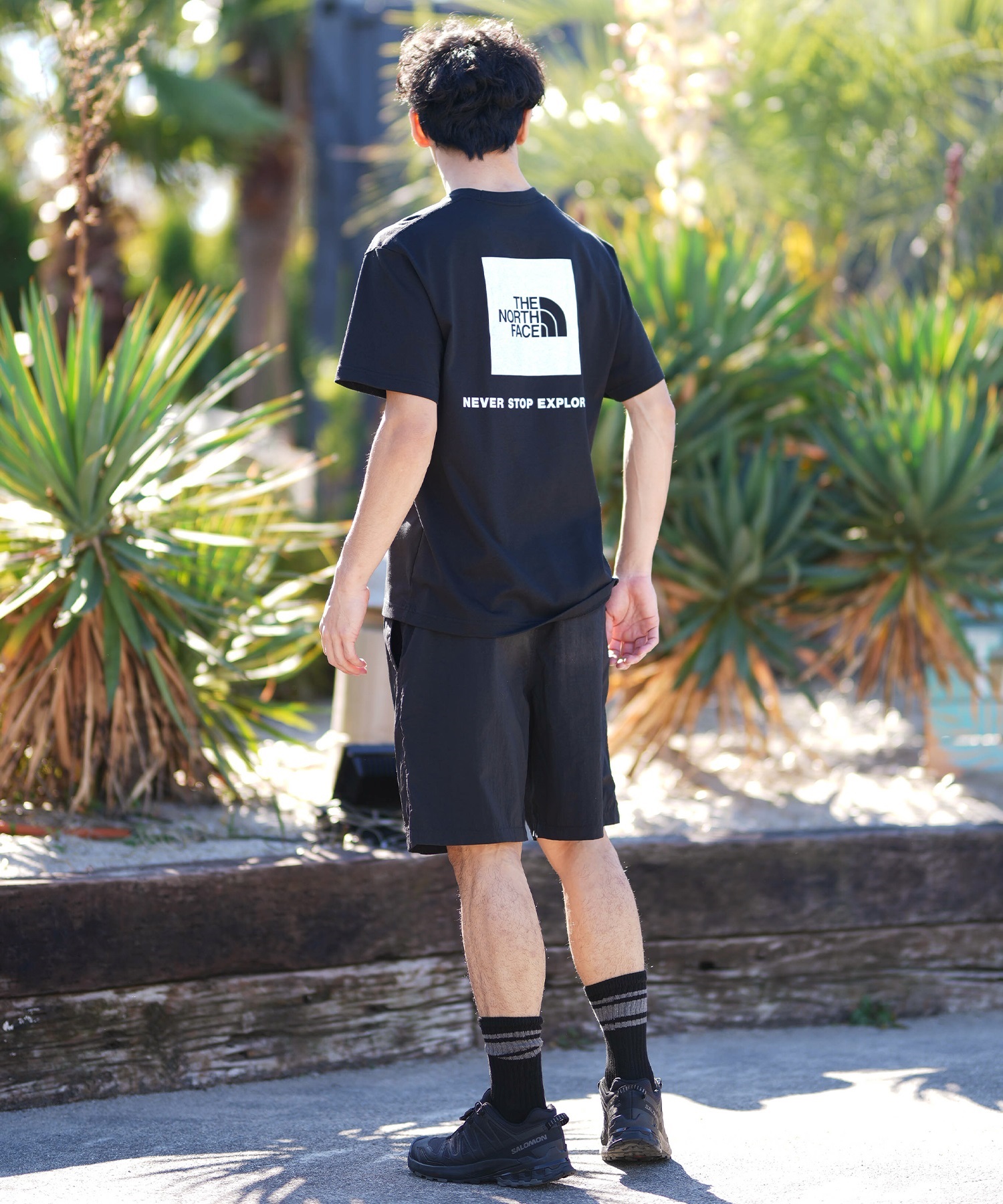 THE NORTH FACE ザ・ノース・フェイス 半袖 Tシャツ メンズ ショートスリーブバックスクエアーロゴティー NT32447(W2-S)