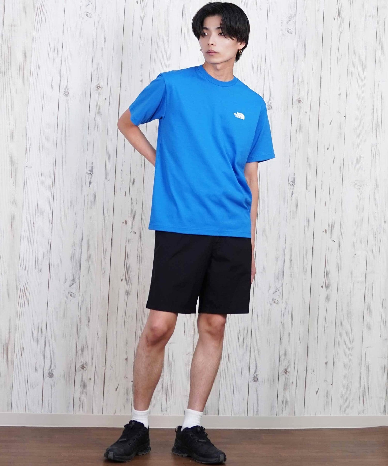 THE NORTH FACE ザ・ノース・フェイス 半袖 Tシャツ メンズ ショートスリーブバックスクエアーロゴティー NT32447(W2-S)