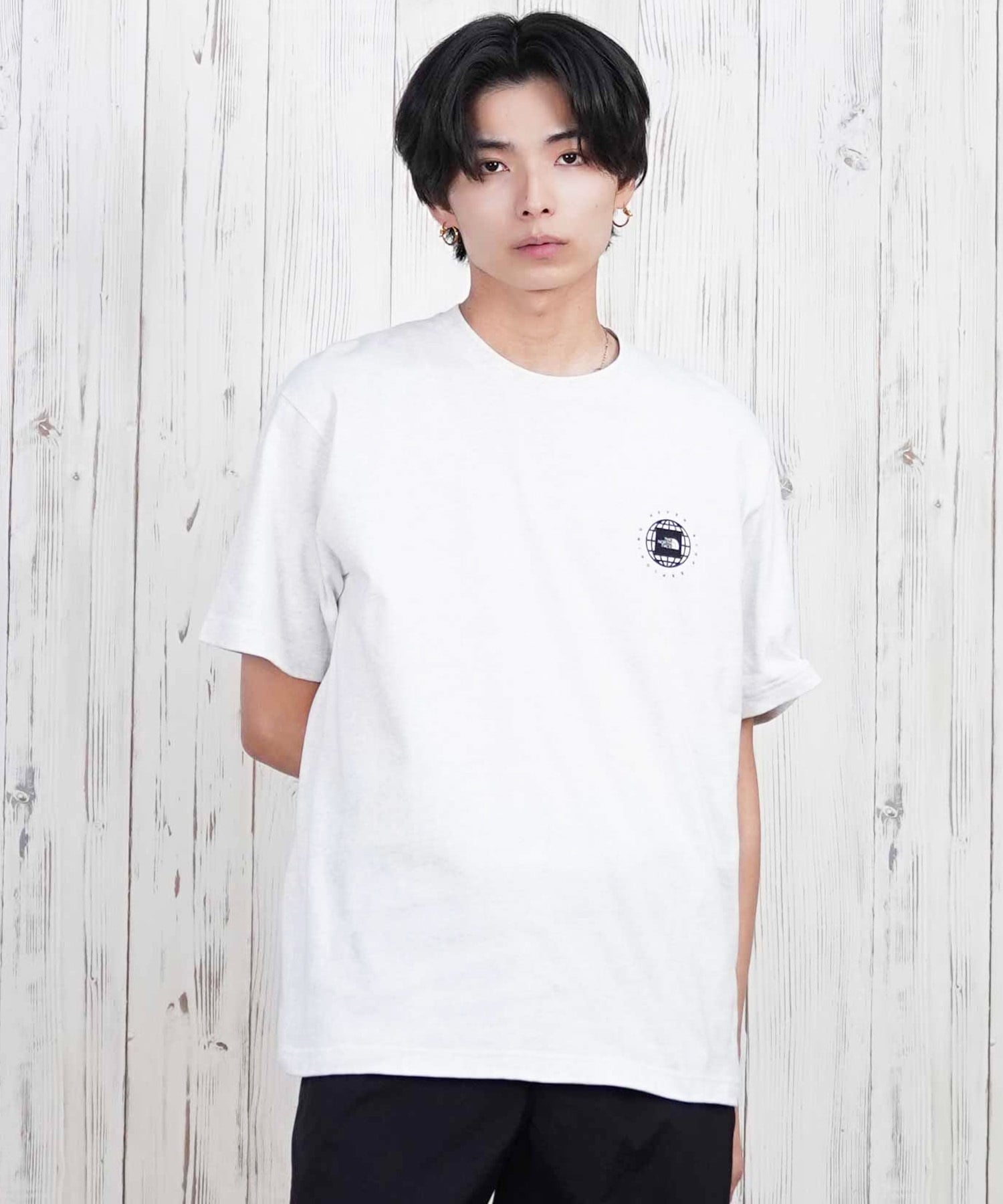 THE NORTH FACE ザ・ノース・フェイス 半袖 Tシャツ メンズ ショートスリーブジオスクエアロゴティー NT32541(WX-S)