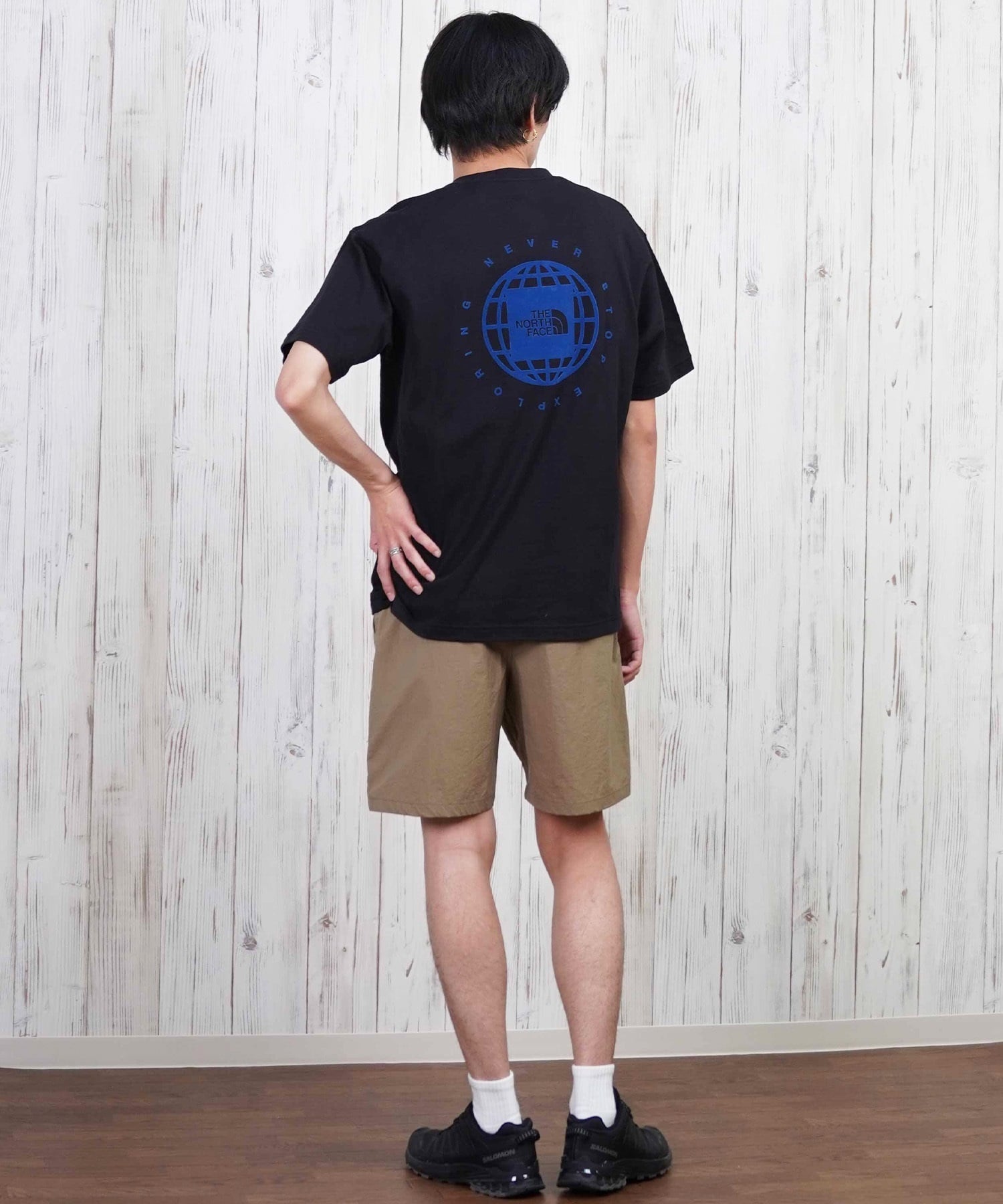 THE NORTH FACE ザ・ノース・フェイス 半袖 Tシャツ メンズ ショートスリーブジオスクエアロゴティー NT32541(WX-S)