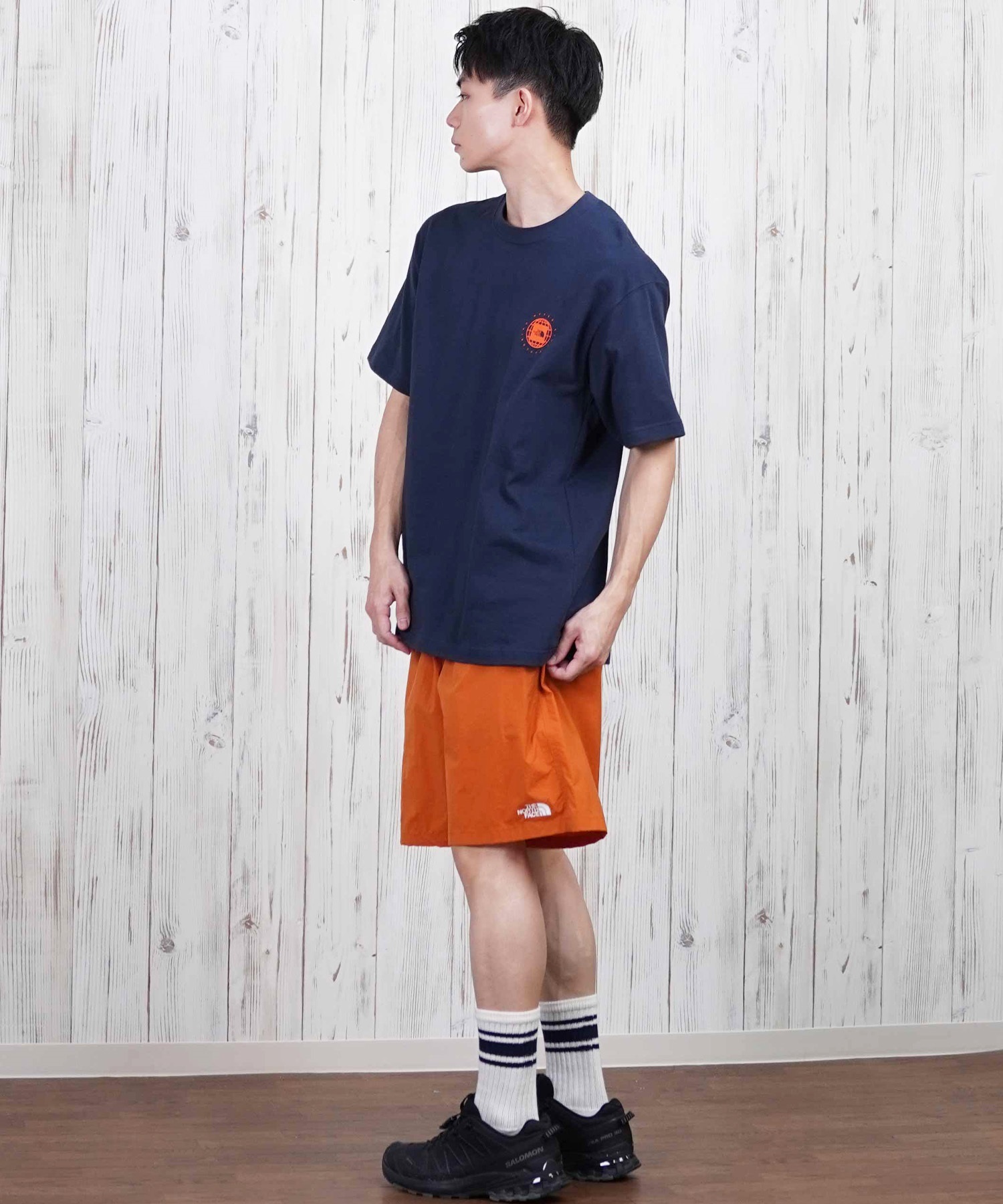 THE NORTH FACE ザ・ノース・フェイス 半袖 Tシャツ メンズ ショートスリーブジオスクエアロゴティー NT32541(WX-S)