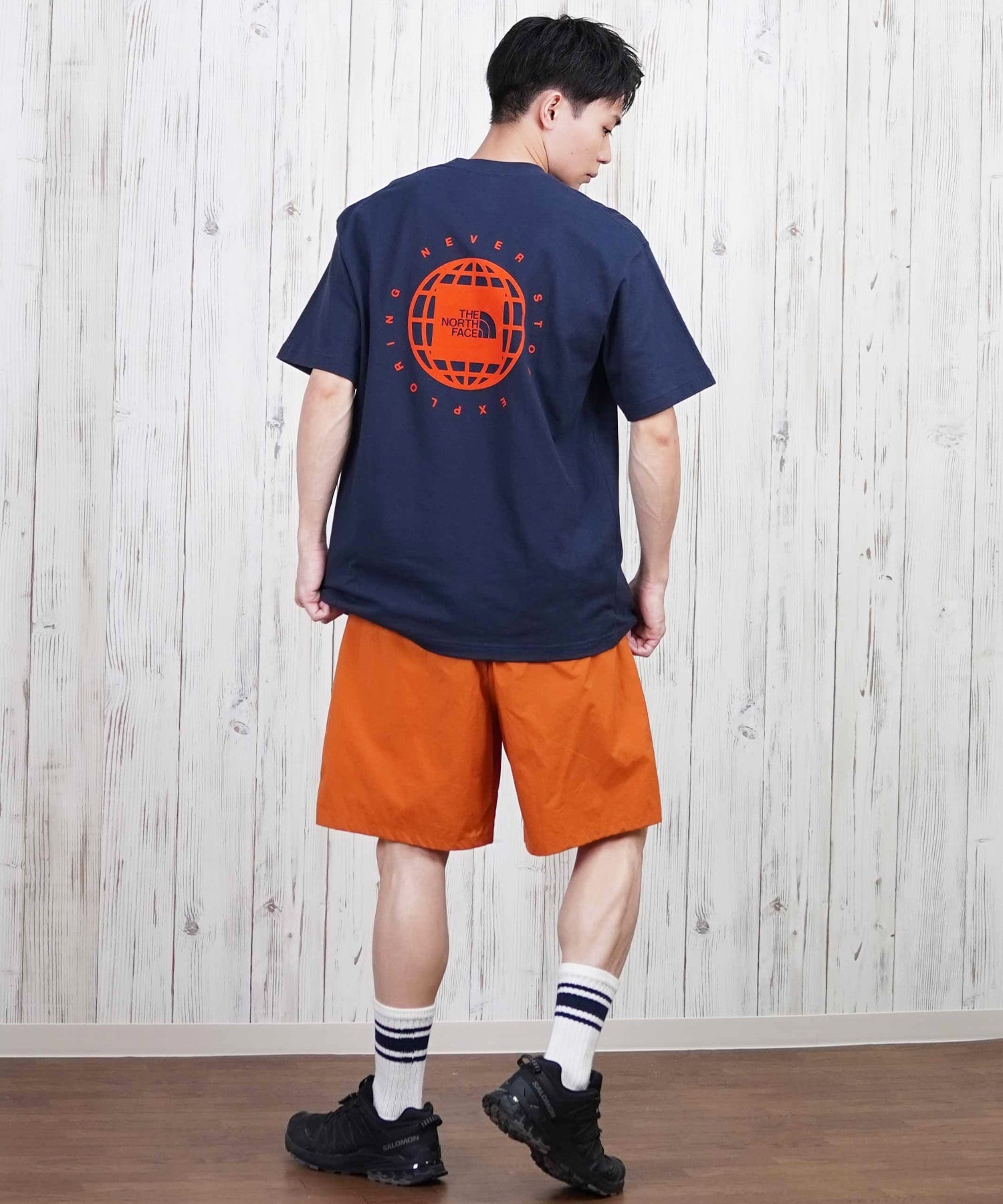 THE NORTH FACE ザ・ノース・フェイス 半袖 Tシャツ メンズ ショートスリーブジオスクエアロゴティー NT32541(WX-S)