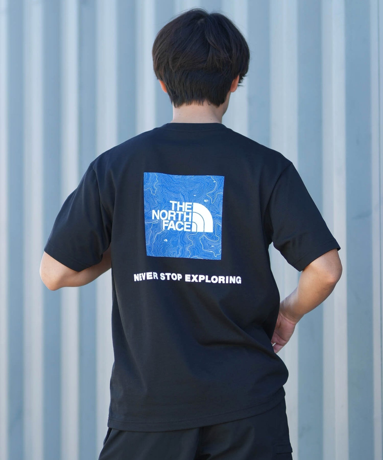 THE NORTH FACE ザ・ノース・フェイス 半袖 Tシャツ メンズ ショートスリーブバックスクエアートラバースロゴティー NT32543(W-S)