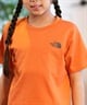 THE NORTH FACE ザ・ノース・フェイス Tシャツ キッズ 半袖 ショートスリーブバックスクエアロゴティー NTJ32538(W-130cm)