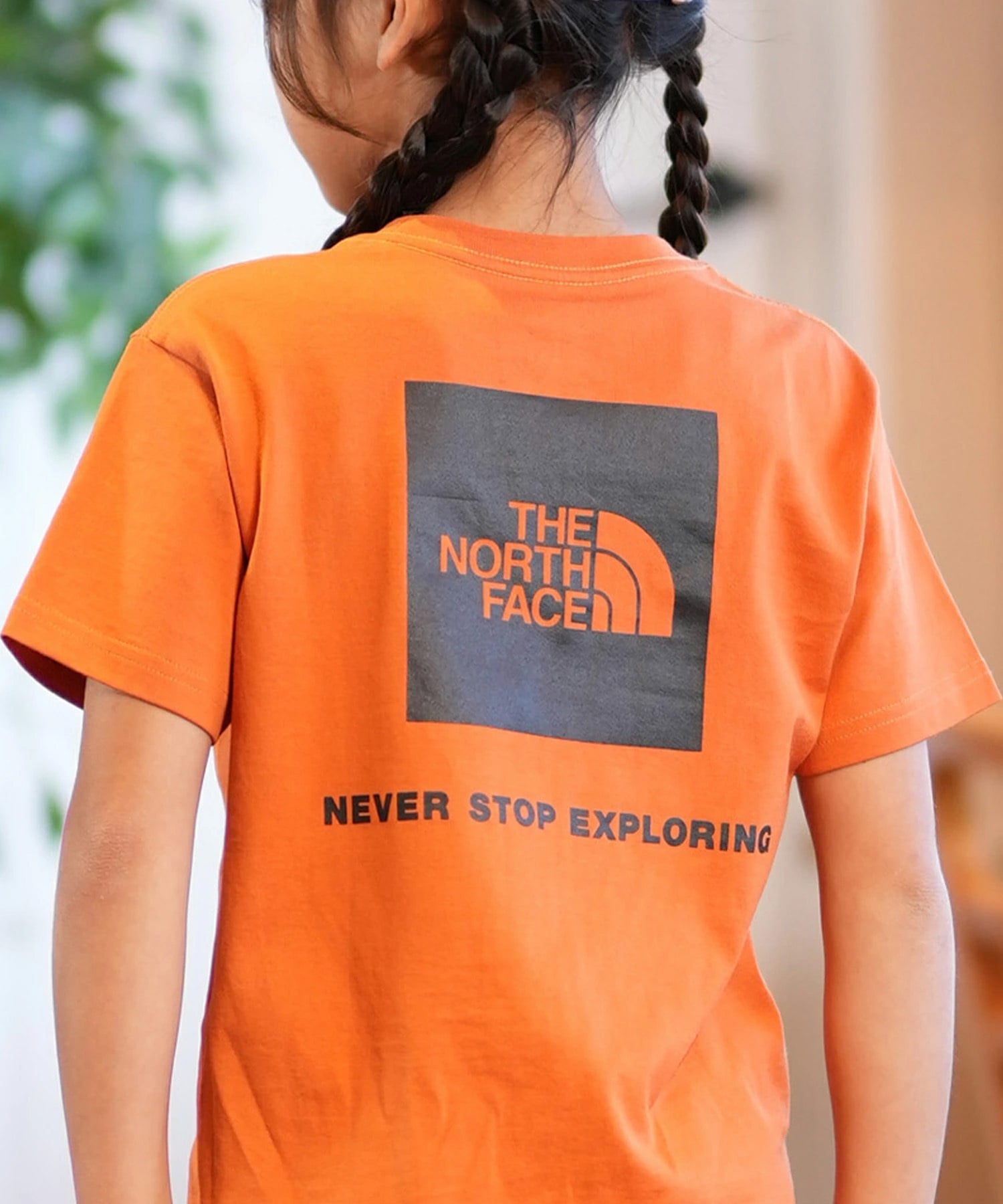 THE NORTH FACE ザ・ノース・フェイス Tシャツ キッズ 半袖 ショートスリーブバックスクエアロゴティー NTJ32538(W-130cm)
