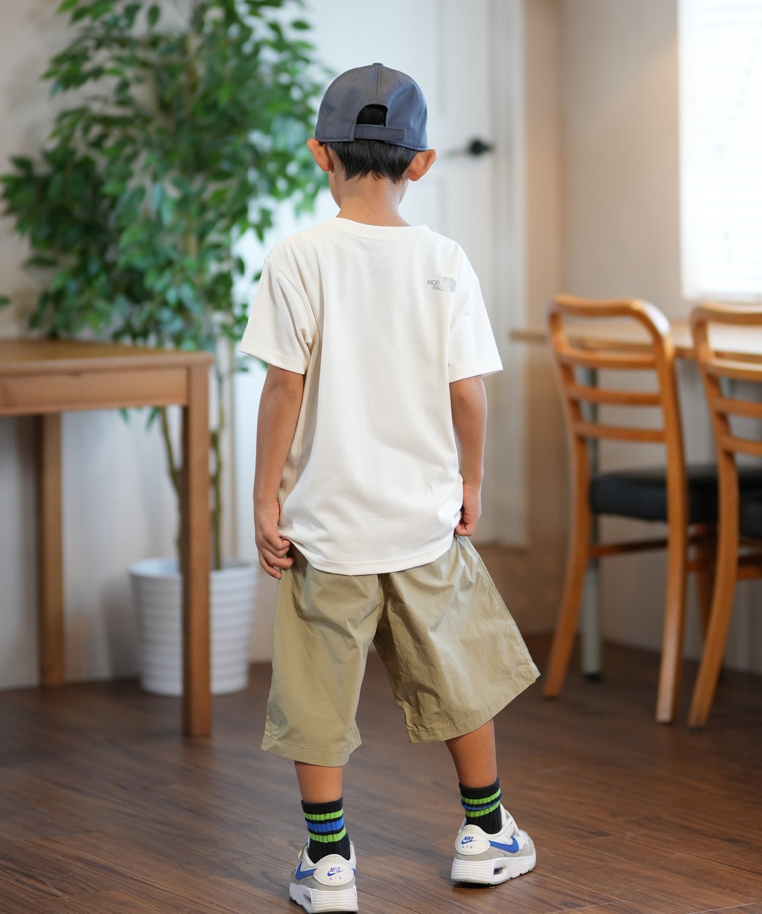 THE NORTH FACE ザ・ノース・フェイス Tシャツ キッズ 半袖 吸汗速乾 UVカット ショートスリーブゲットモテッドグラフィックティー NTJ32575(WD-130cm)