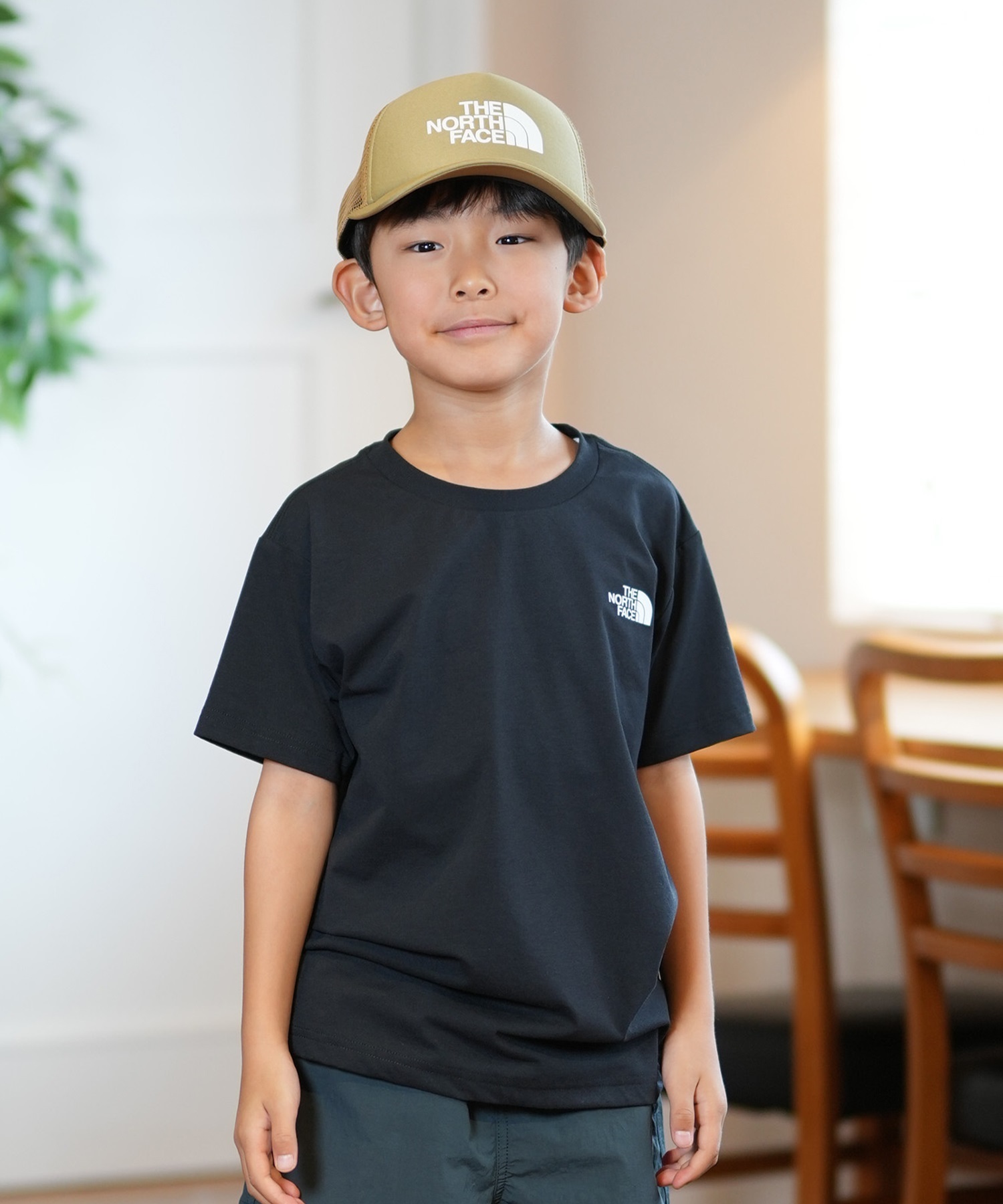 THE NORTH FACE ザ・ノース・フェイス Tシャツ キッズ 半袖 吸汗速乾 UVカット ショートスリーブイーエスサーキュレーションティー NTJ32577(W-130cm)