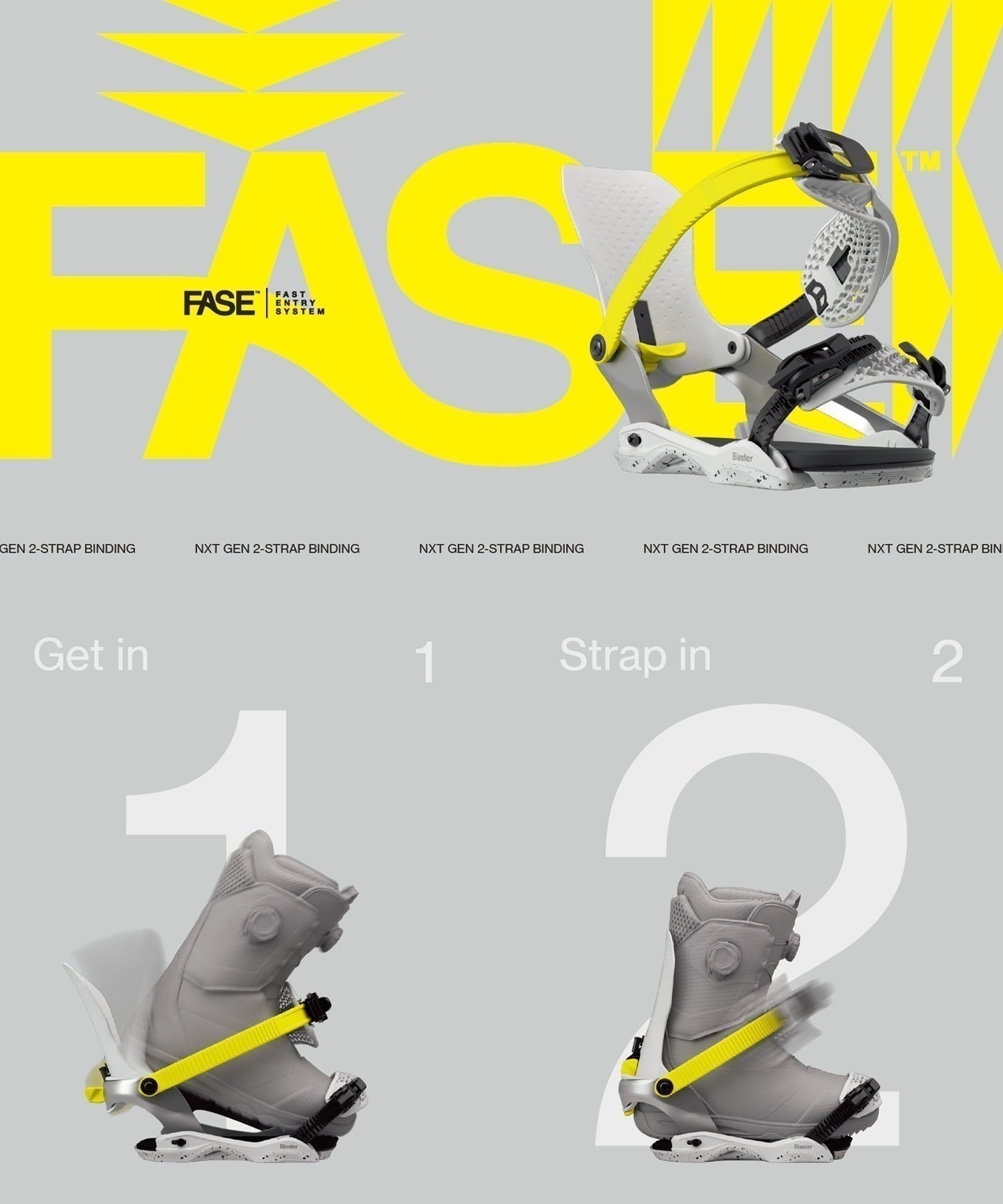 BATALEON バタレオン スノーボード バインディング ビンディング ユニセックス Blaster AW Fase  ムラサキスポーツ 25-26モデル MM B21【2526】(WHITE-ML)