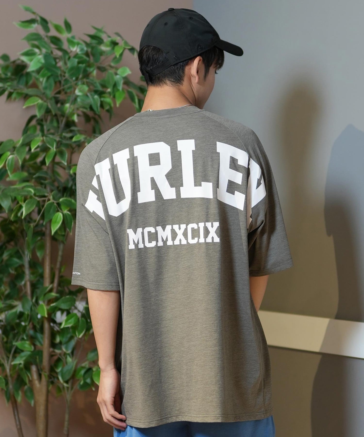 Hurley ハーレー ラッシュガード メンズ 半袖 Tシャツ バックプリント オーバーサイズ UVカット MUSS251035(WHT-M)